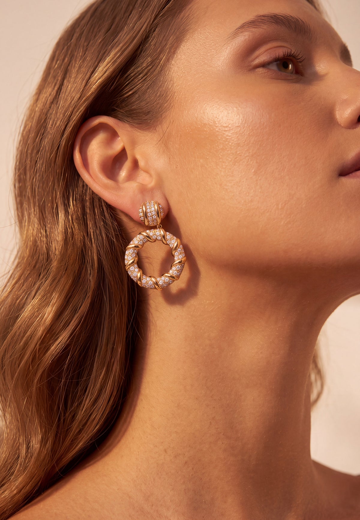 Chantilly Drop Earrings Gold