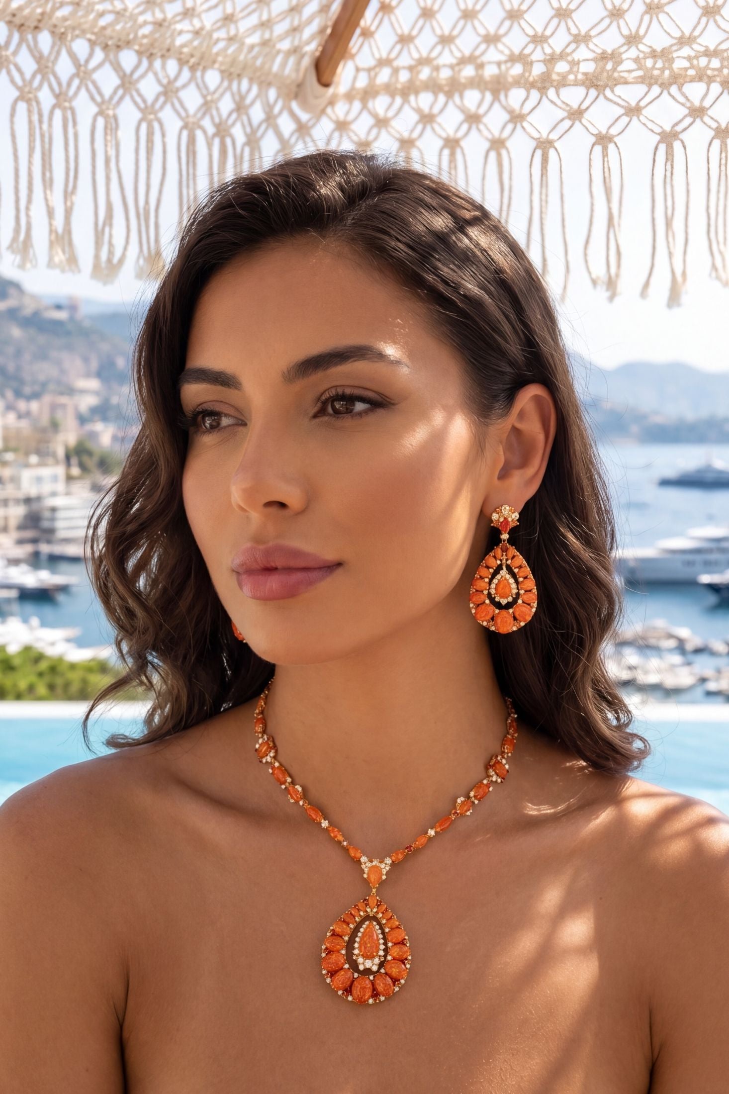 Paloma Feueropal Tropfen Ohrringe Gold