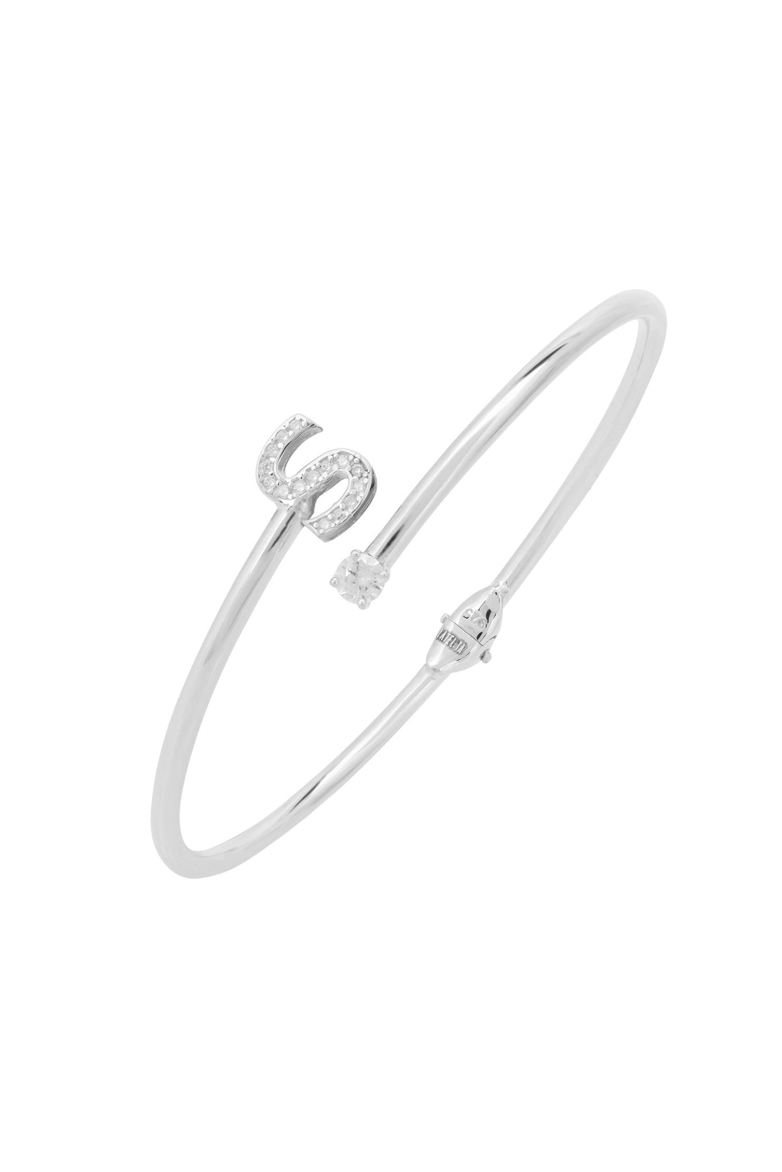 Initial 'S' silver bracelet.