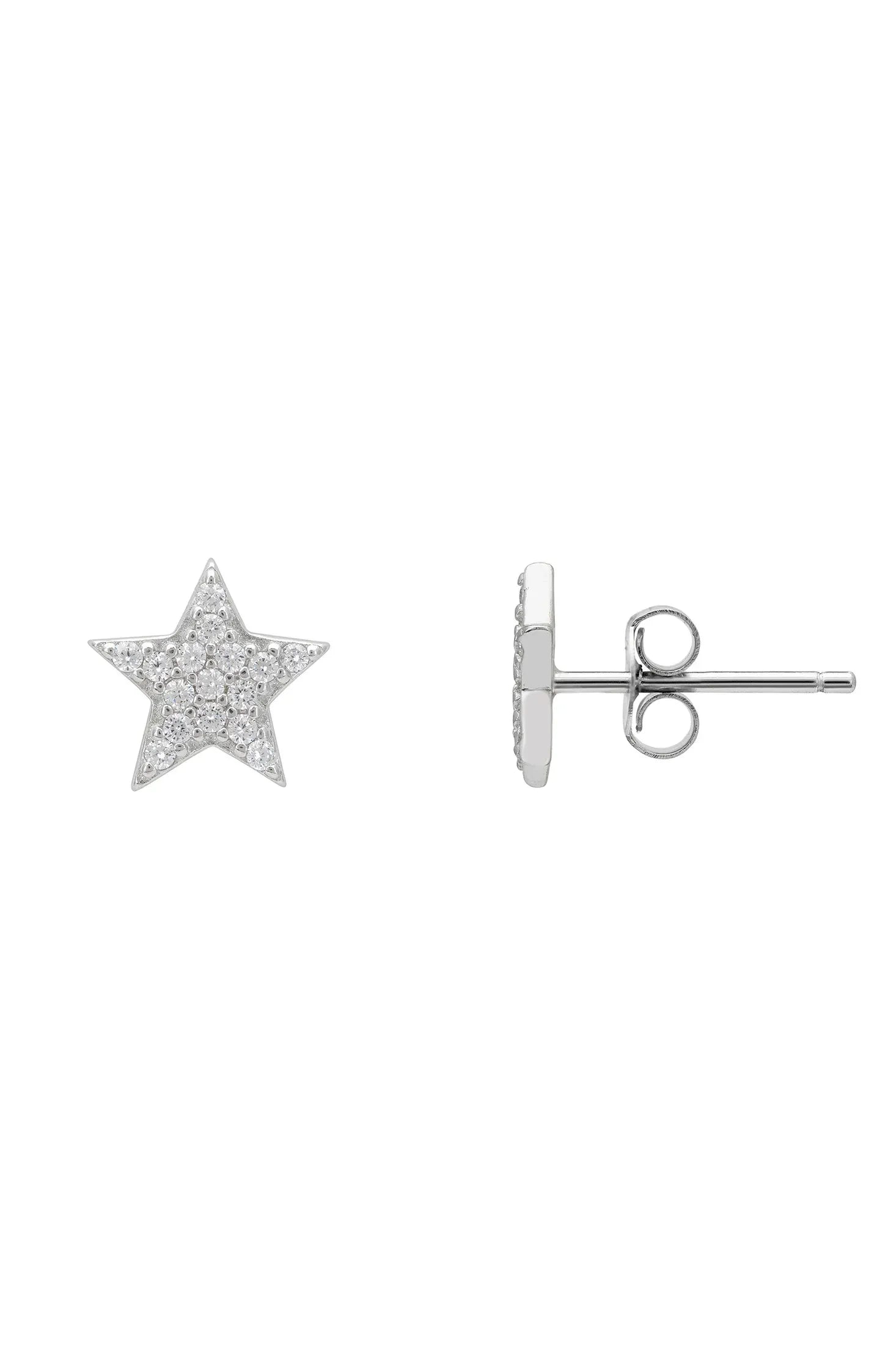 Push backing of the earrings.