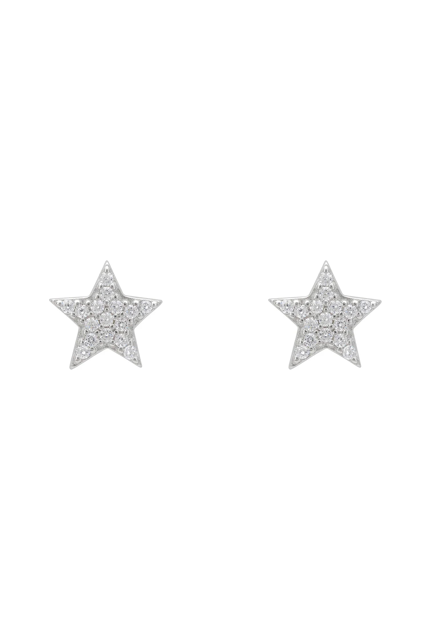 Diamond star stud earrings.
