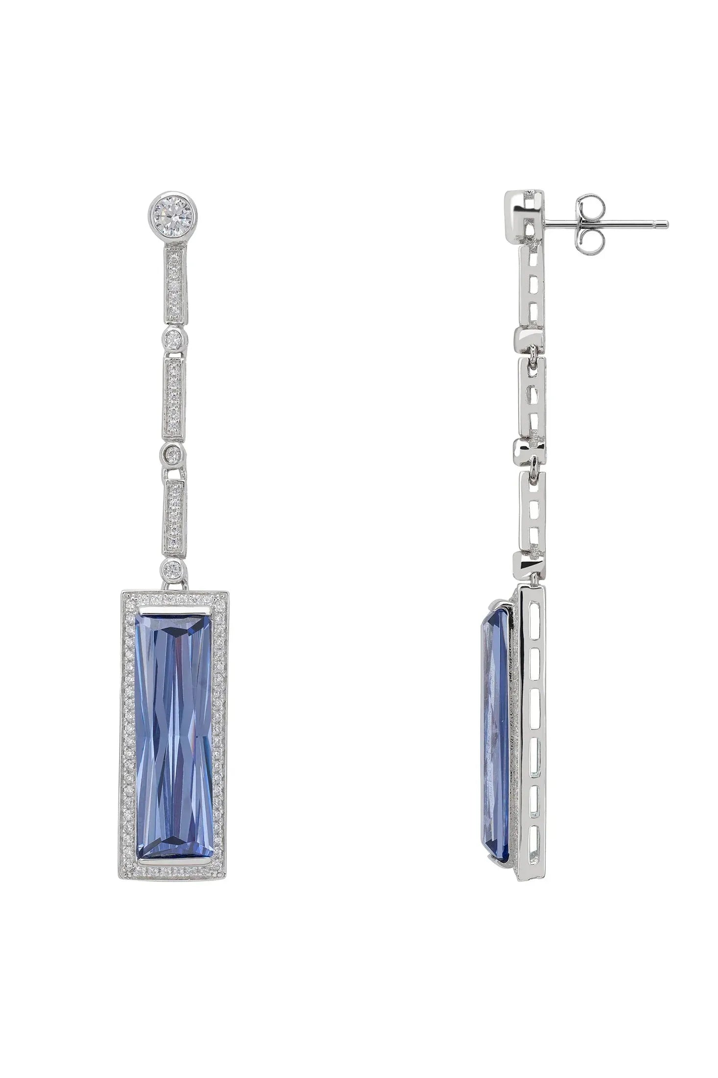 Push backing of the earrings.