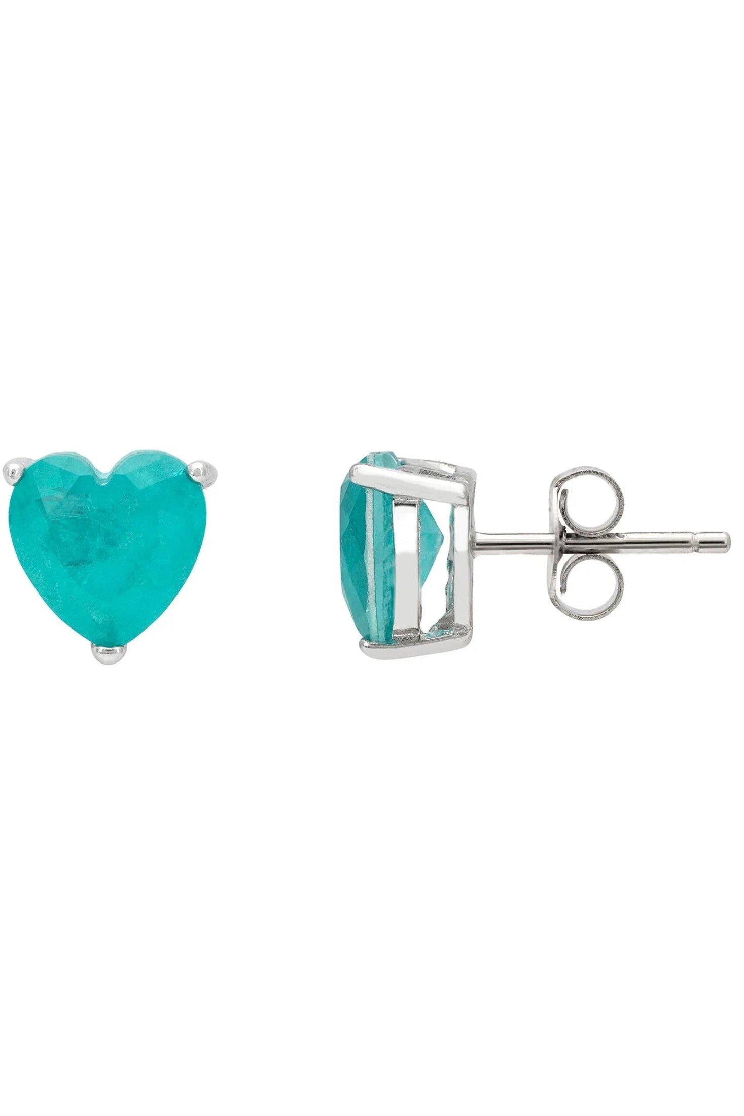 Push backing of the earrings.