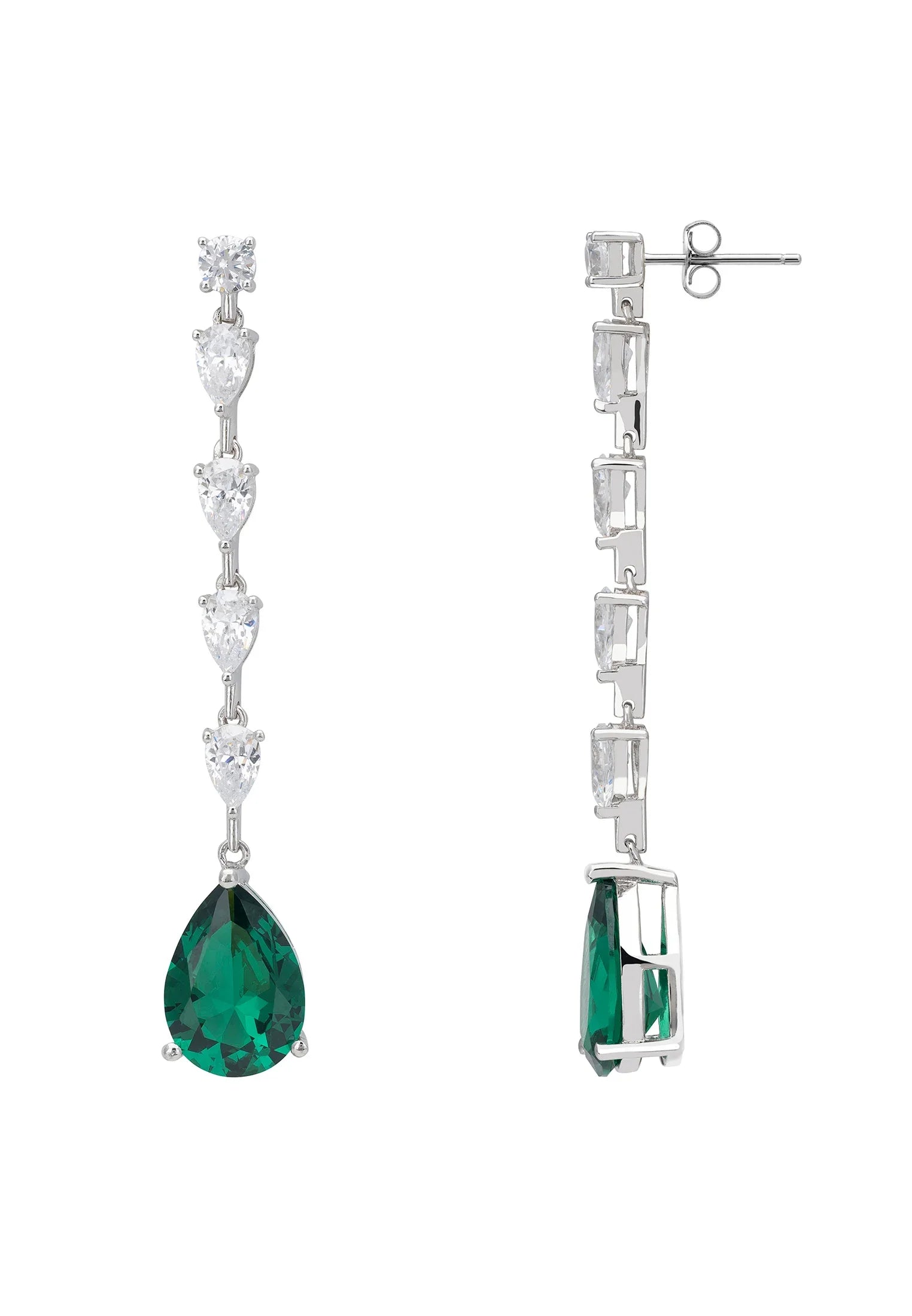 Push backing of the earrings.