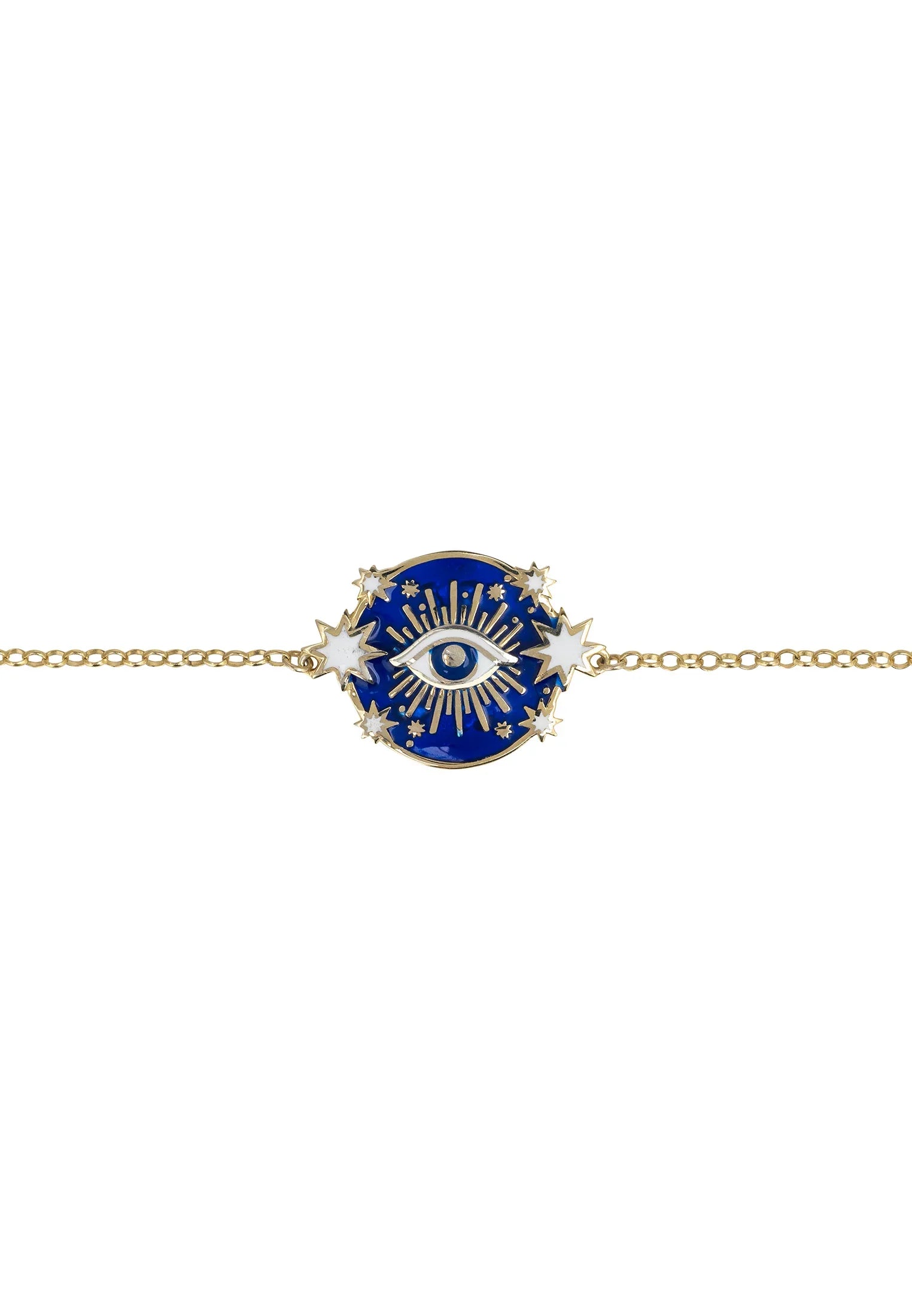 Celestial all seeing eye gold bracelet.