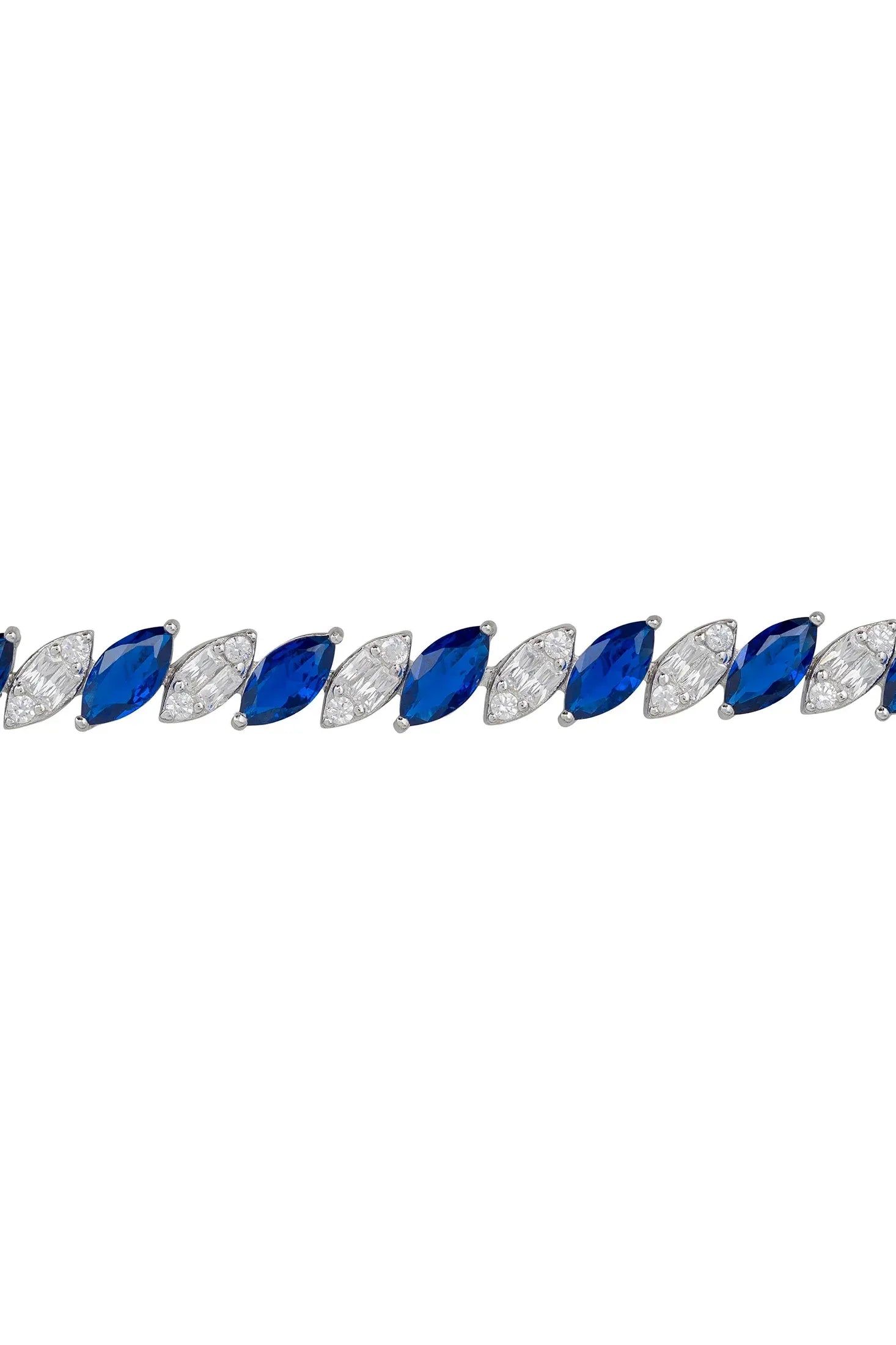 Sapphire and diamond bracelet.