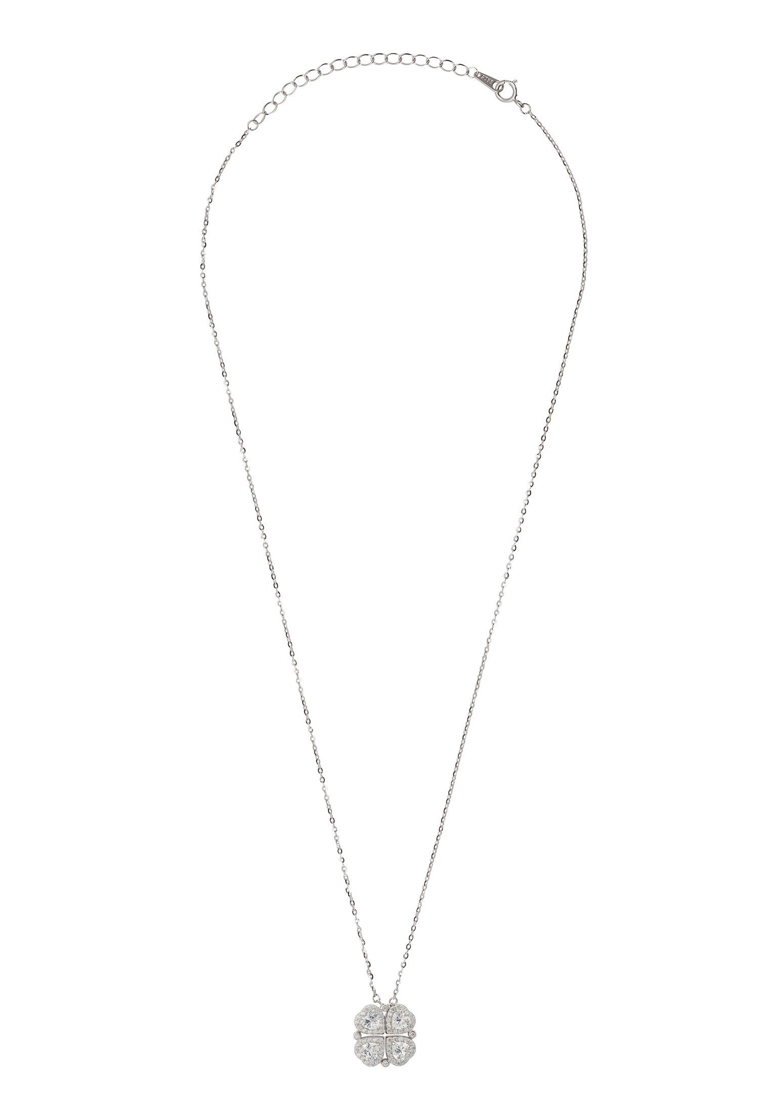 Love And Luck Convertible Necklace Silver