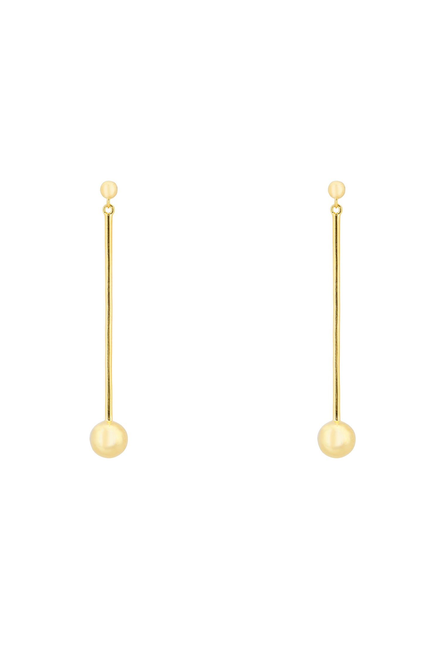 Artic Orb Lines Earrings Gold