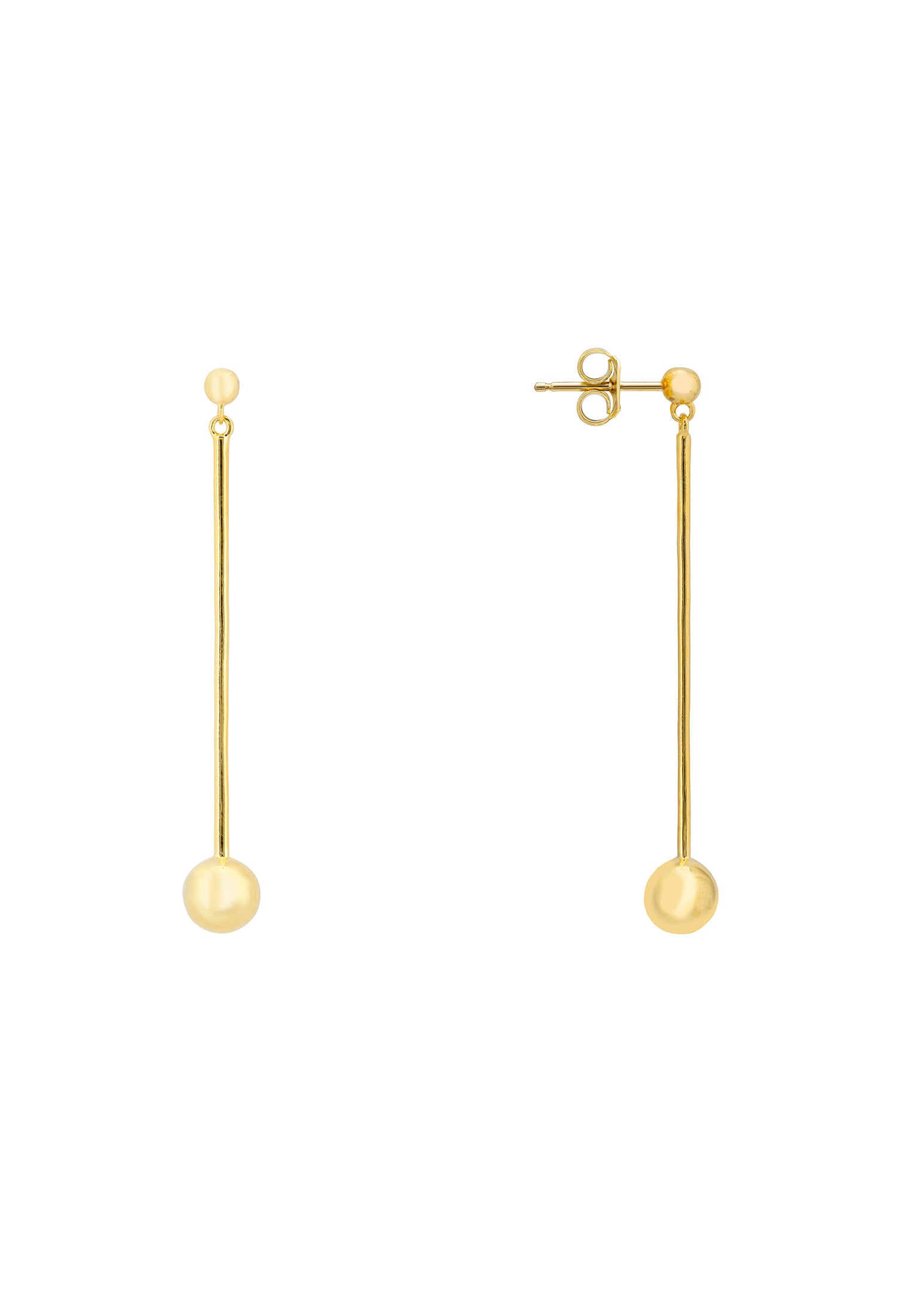 Artic Orb Lines Earrings Gold