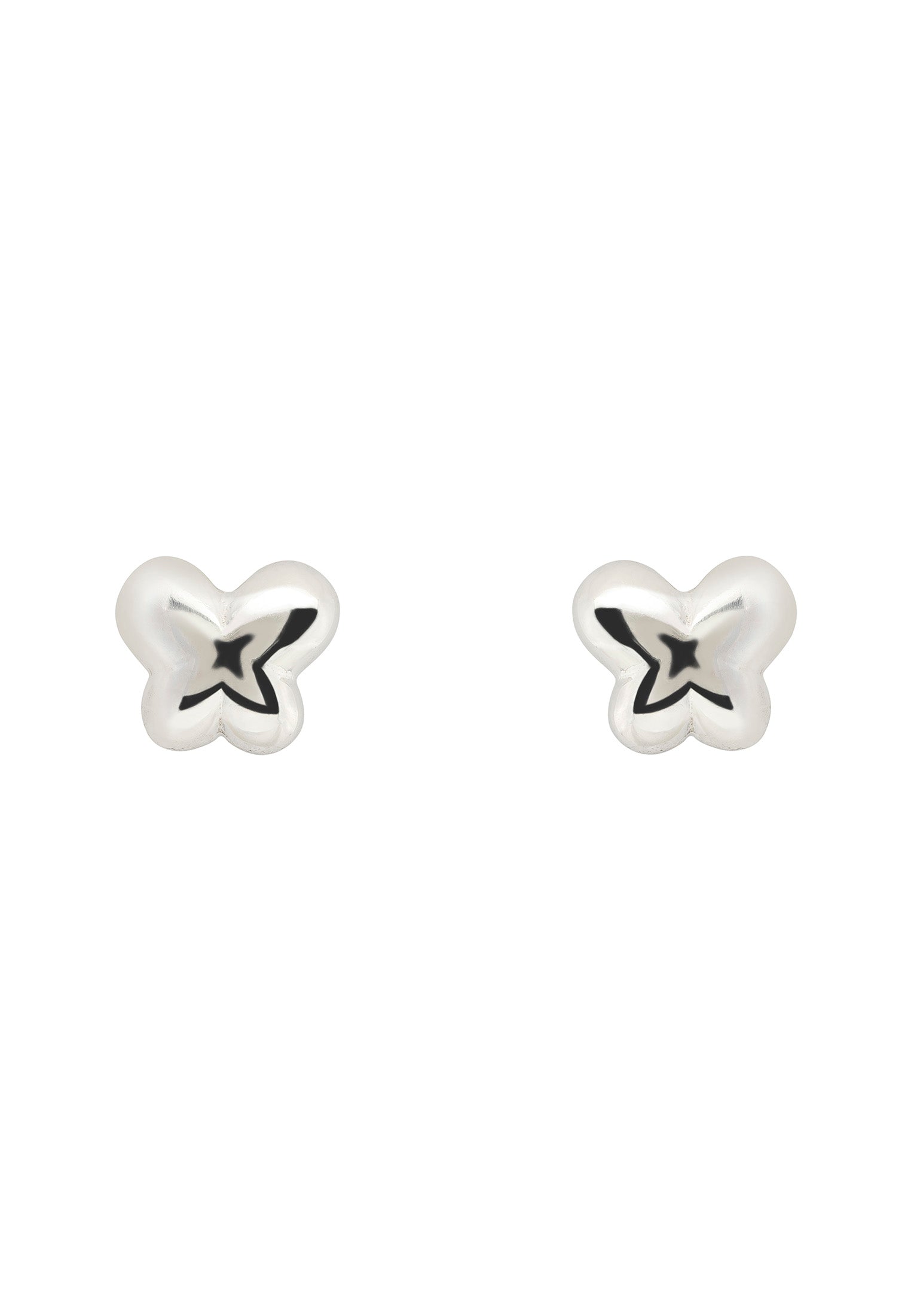Butterfly Mini Stud Earrings Silver