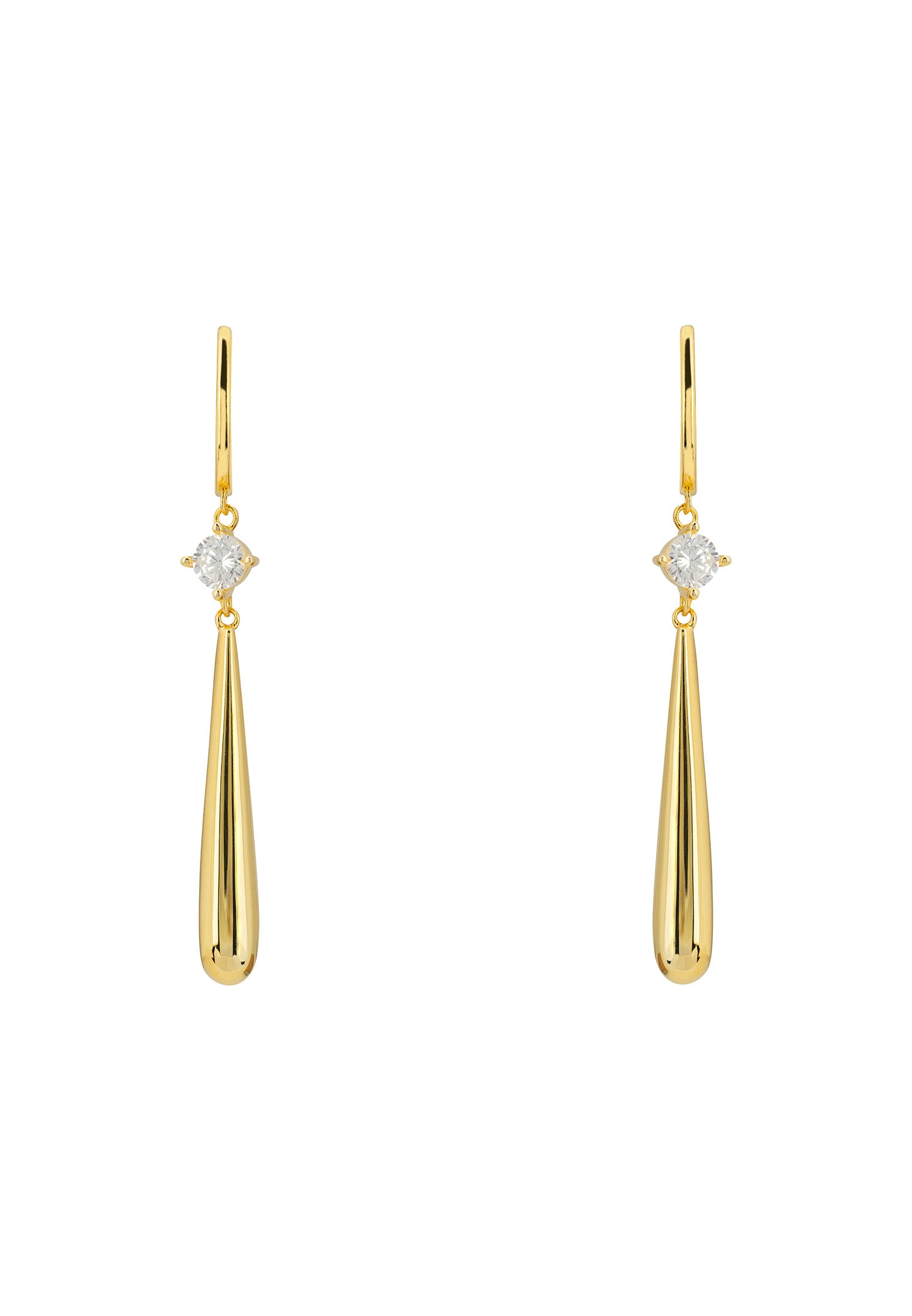 Zen Droplet Earrings Gold