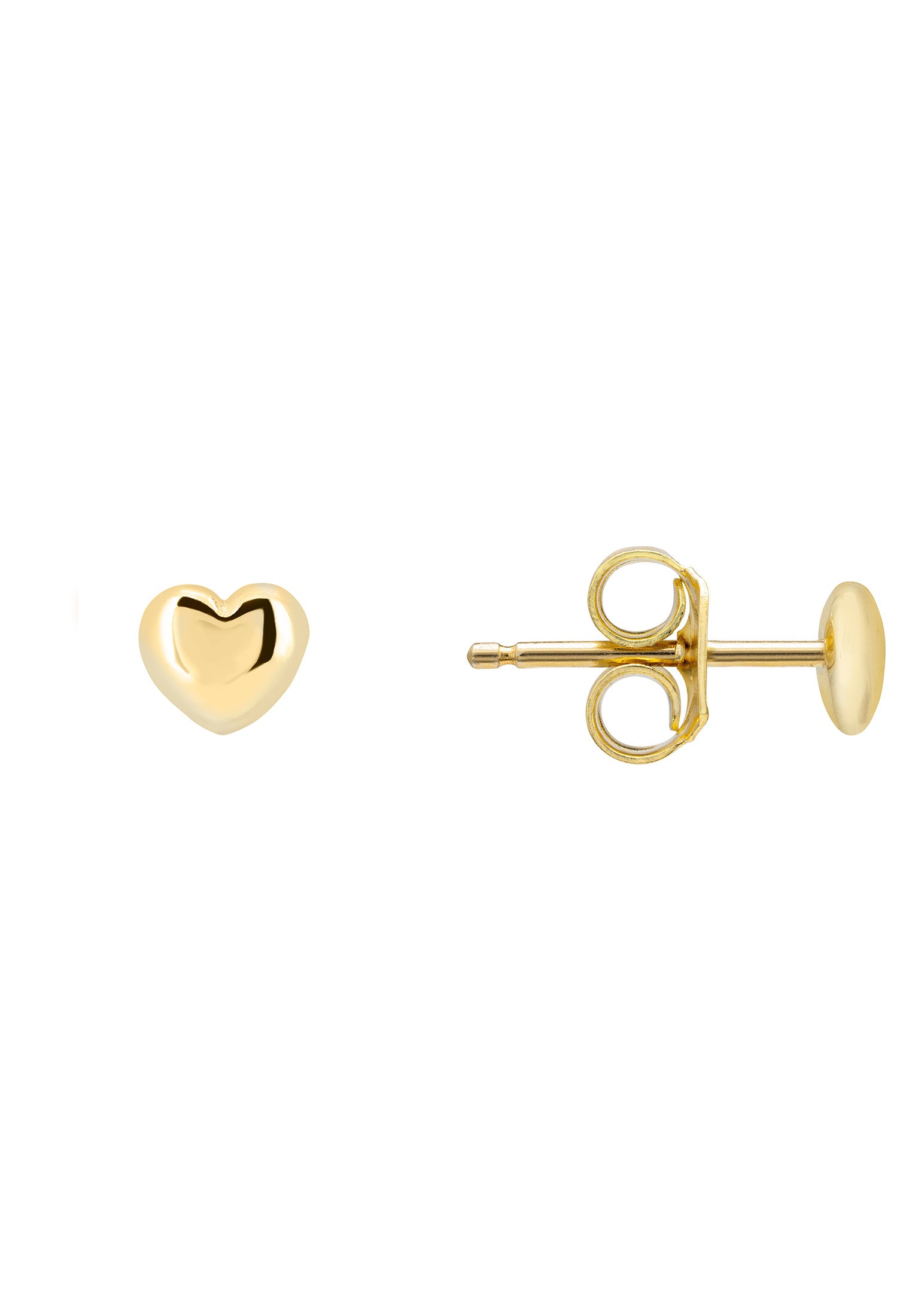 Heart Mini Stud Earrings Gold