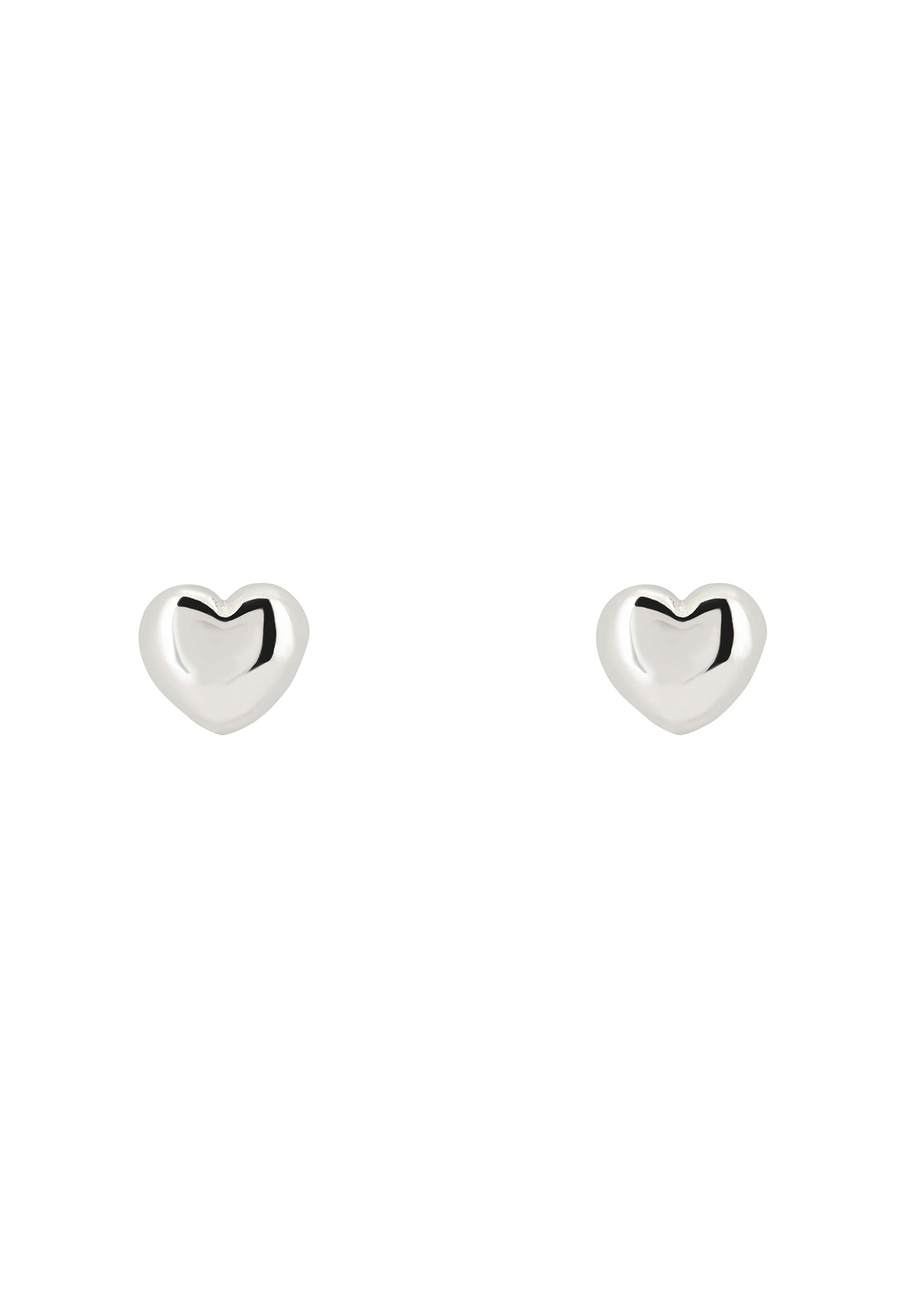 Heart Mini Stud Earrings Silver