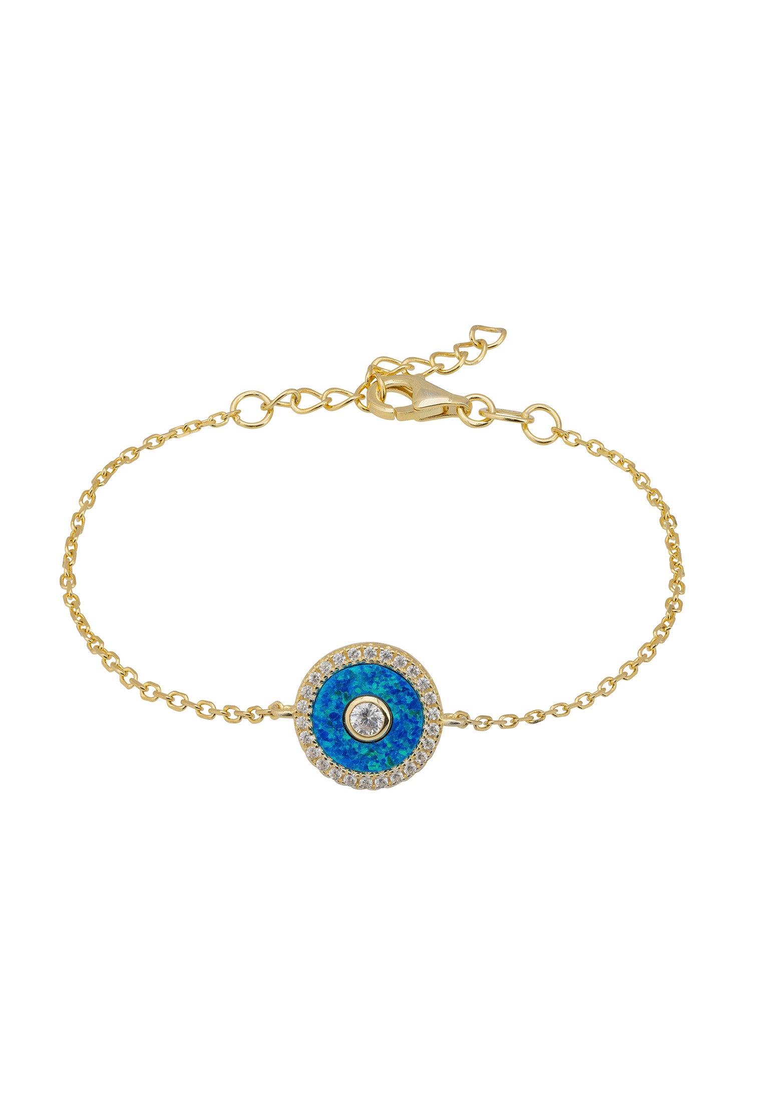 Mystique Amulet Turquoise Opalite Bracelet Gold