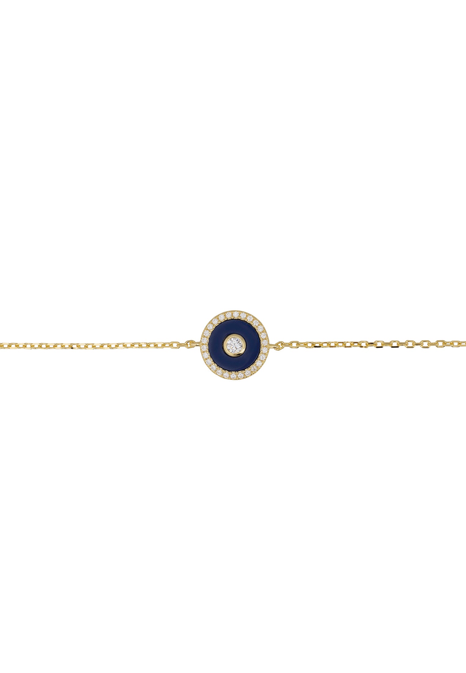Mystique Amulet Lapis Lazuli Bracelet Gold