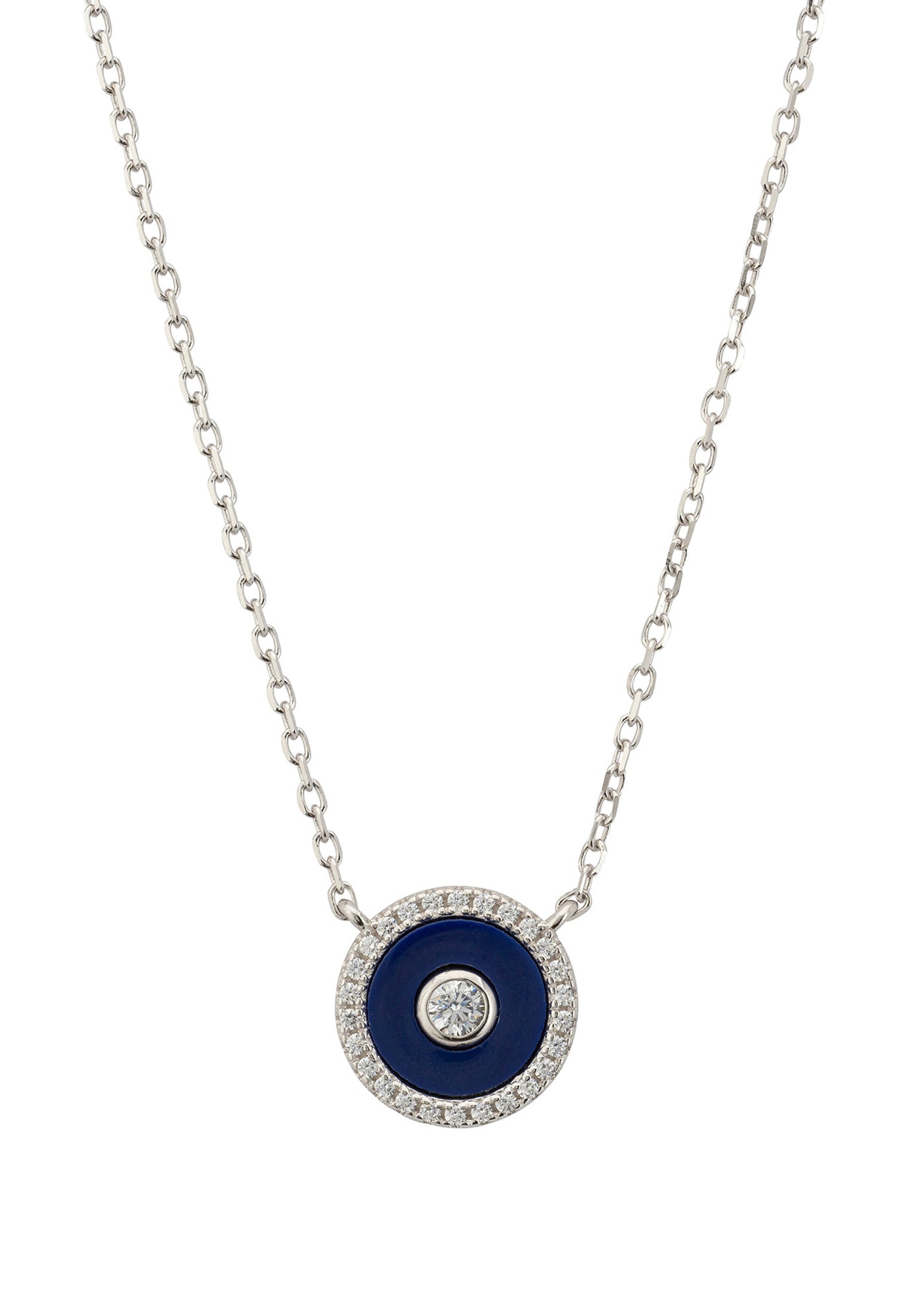 Mystique Amulet Lapis Lazuli Pendant Necklace Silver