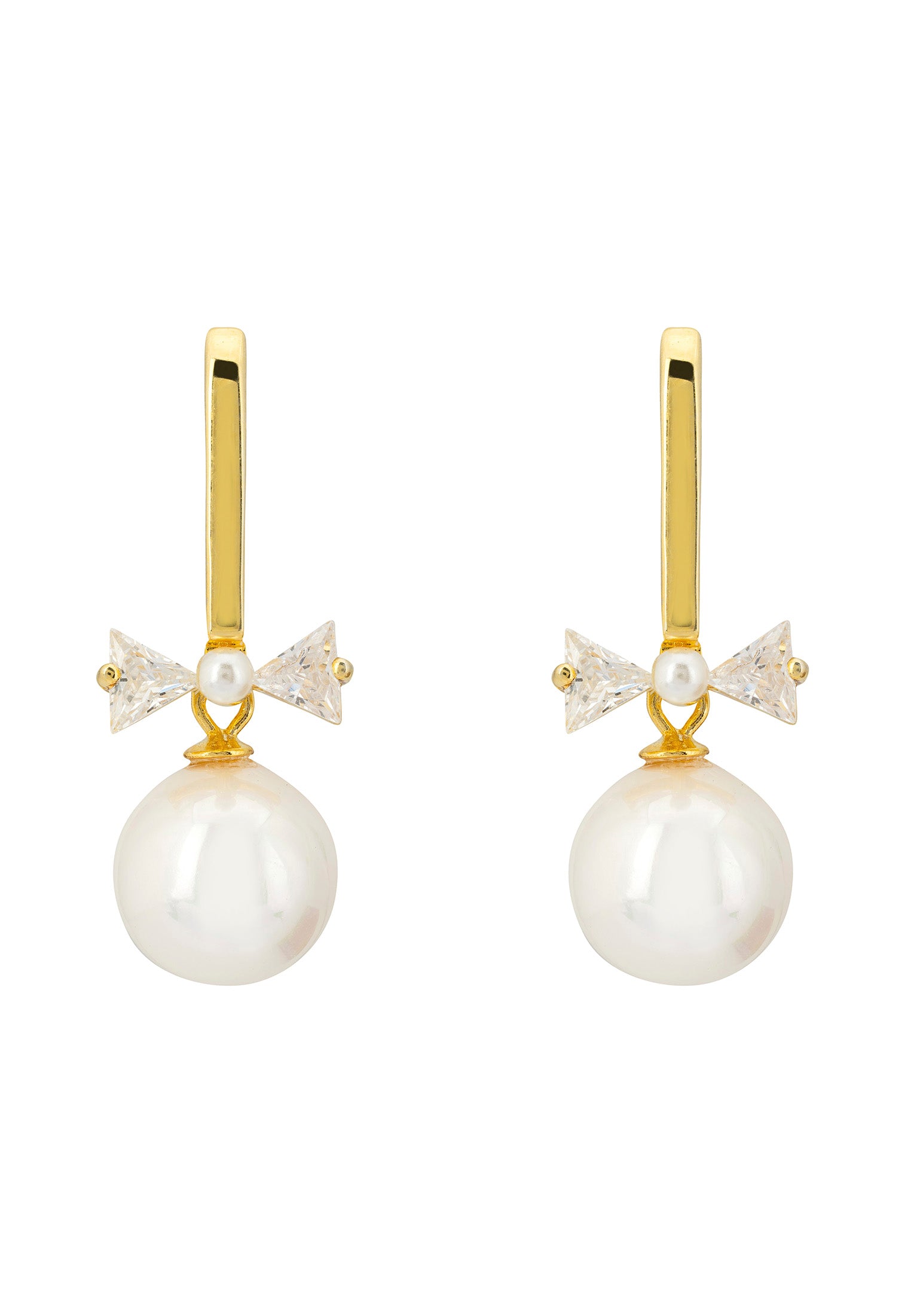 Pendientes colgantes de perlas Paris Oro