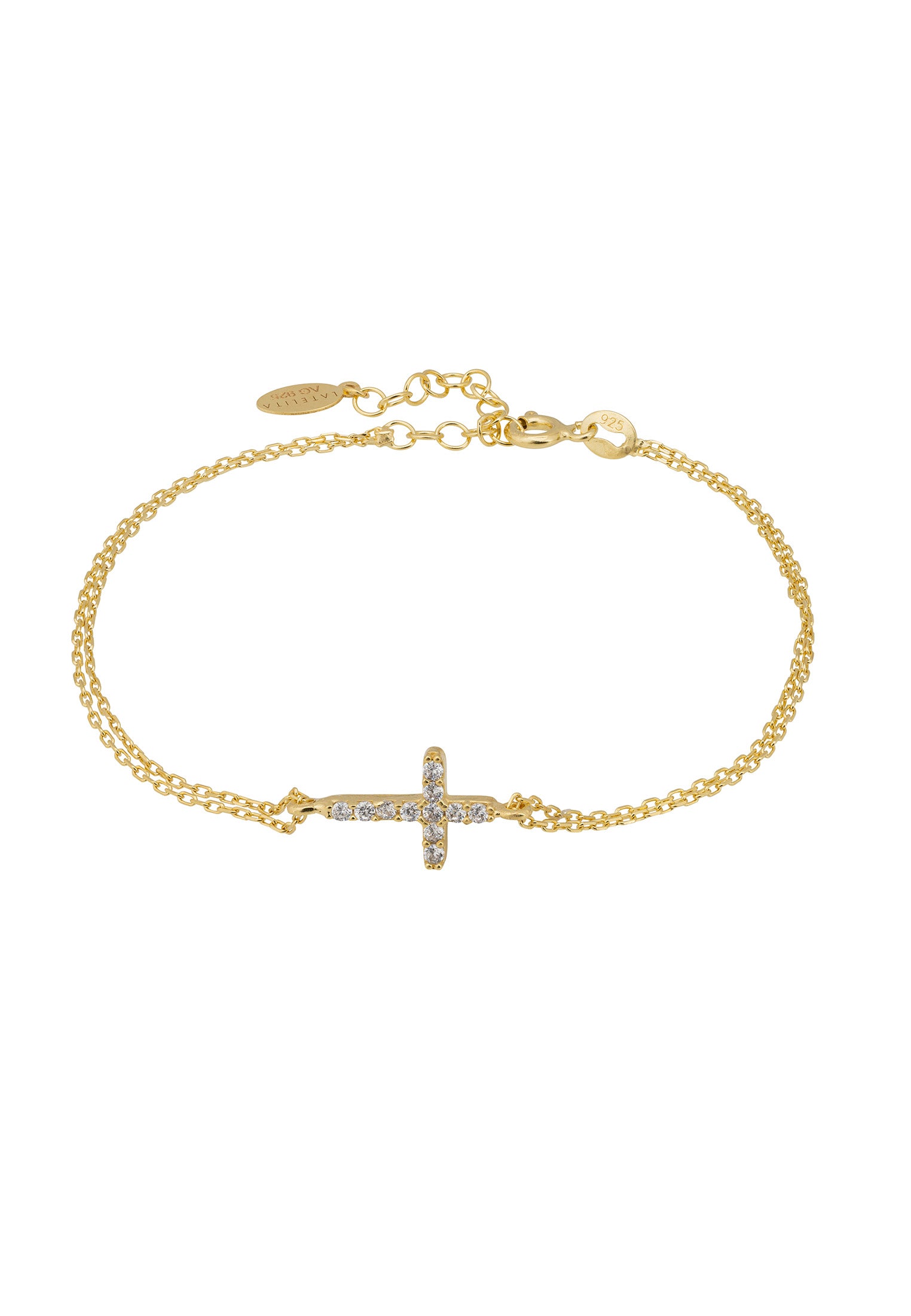 Divine Cross Bracelet Gold