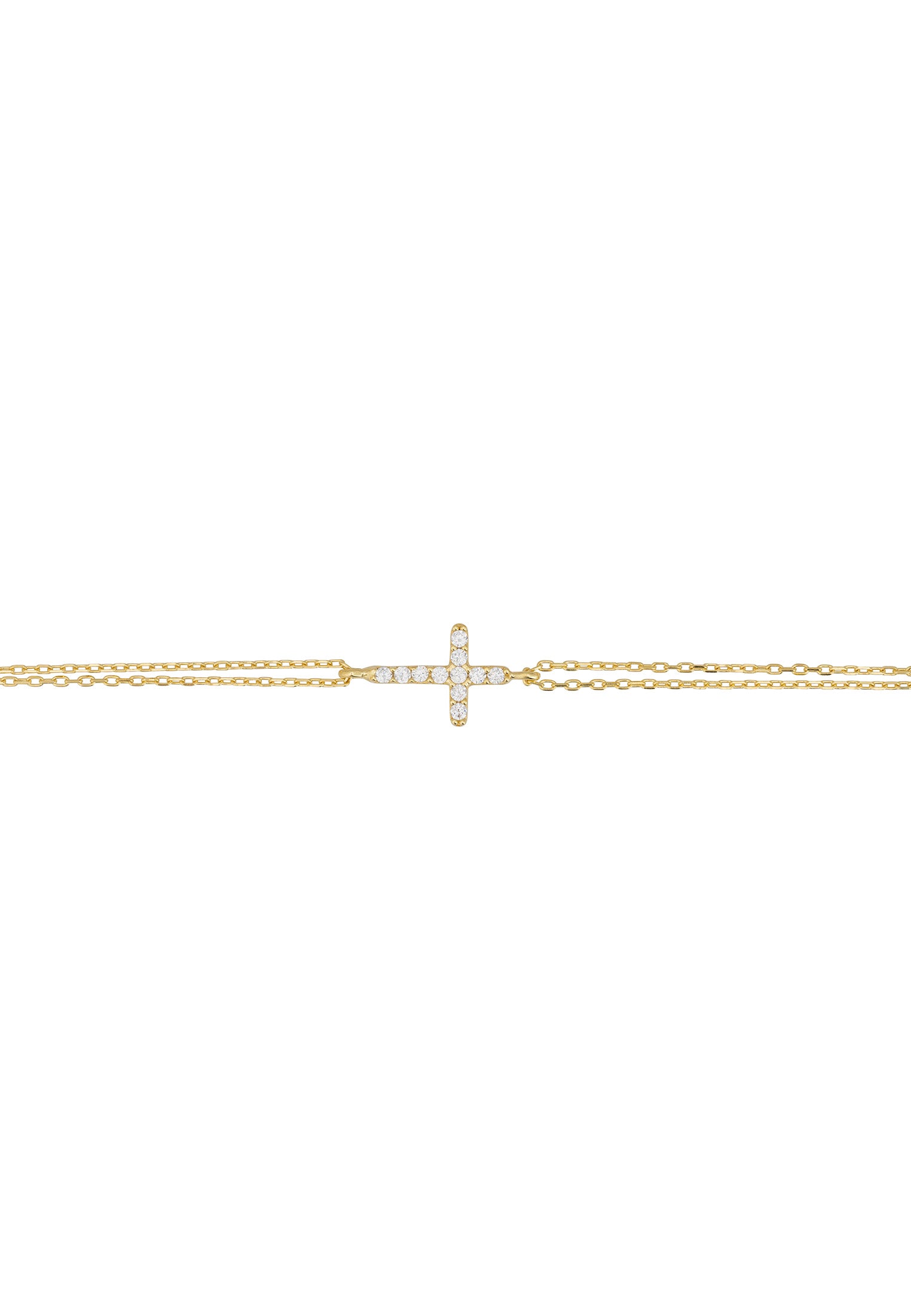 Divine Cross Bracelet Gold