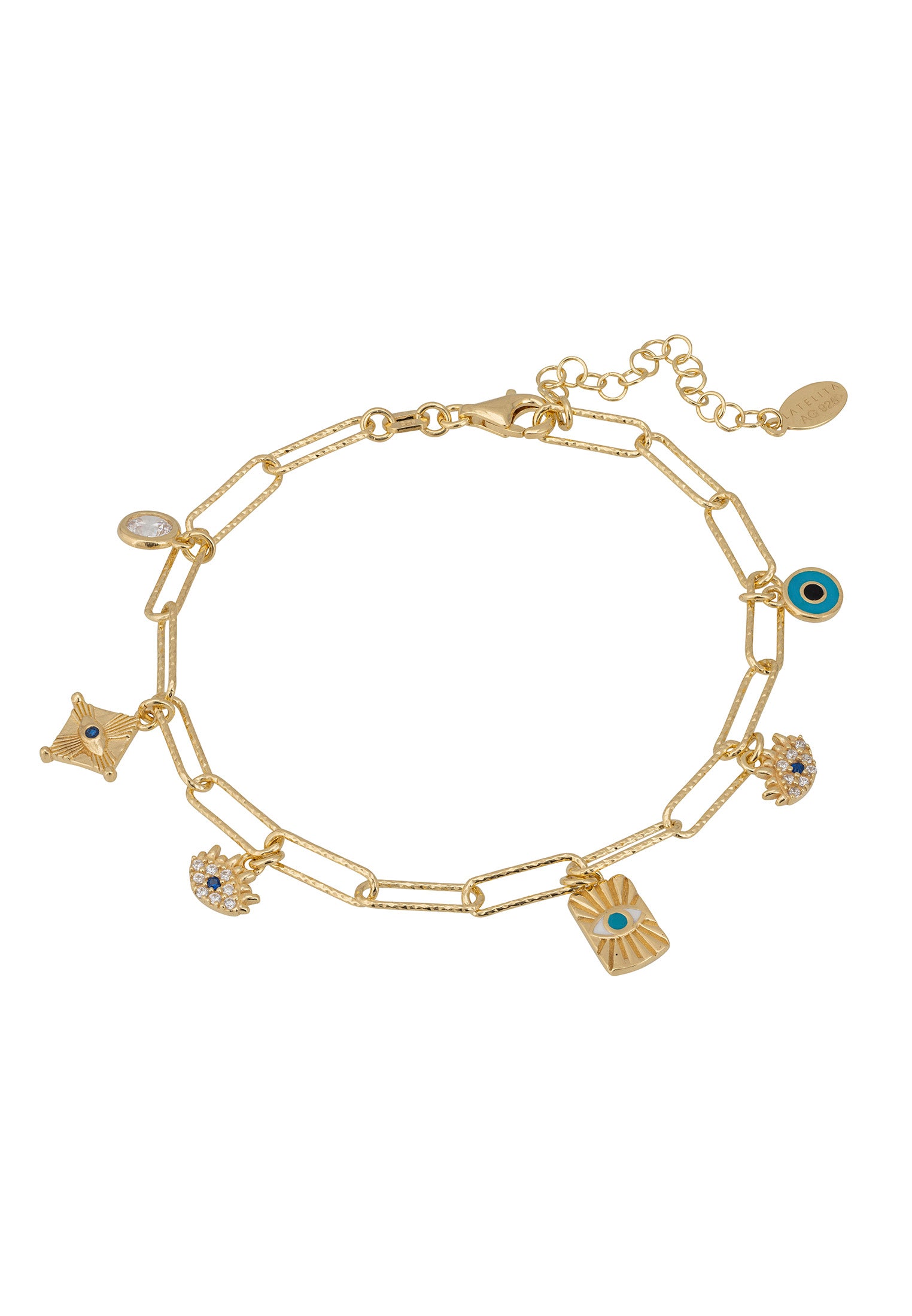 Protection Charms Bracelet Gold