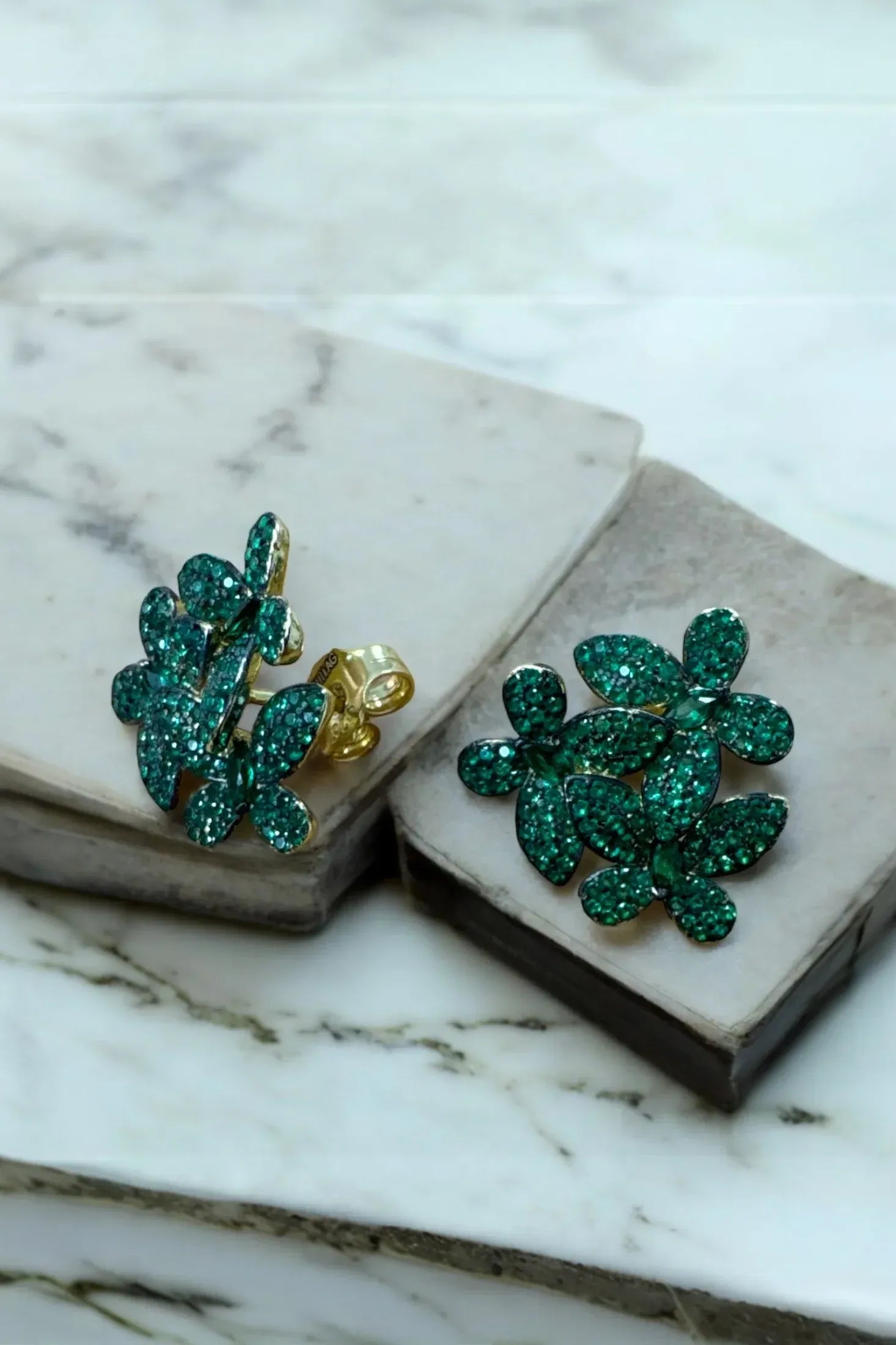 Still life of the earrings.