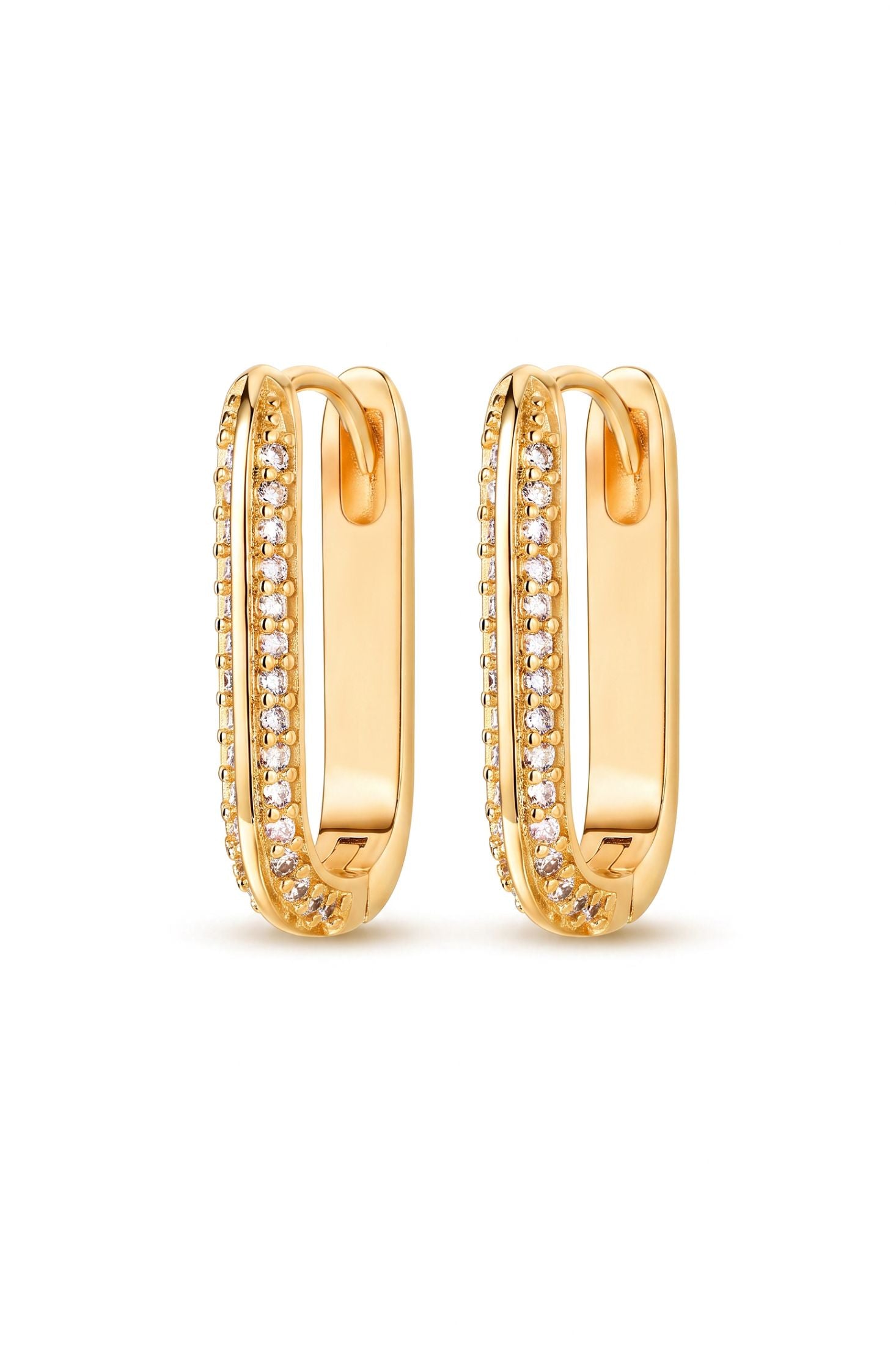 Dalston Chunky Link Hoop Earrings Gold