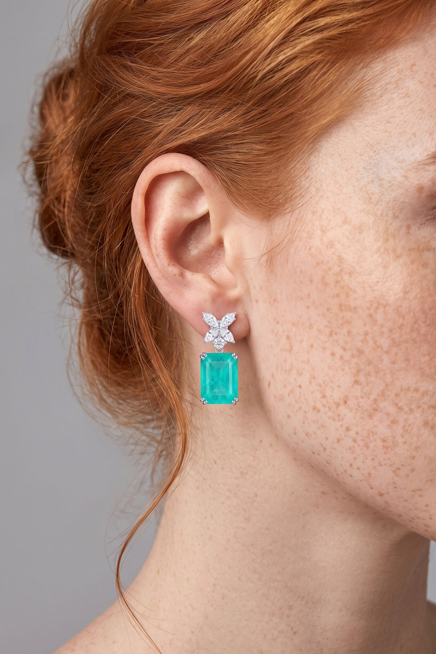 Abbie Drop Earrings Paraiba Tourmaline Silver