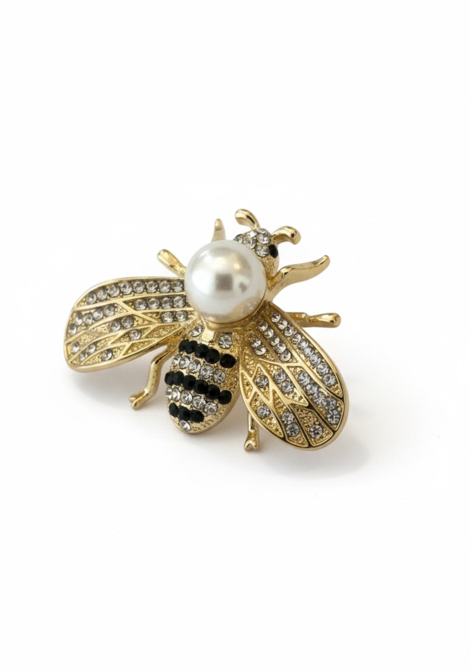 Bumble Bee Brooch Gold