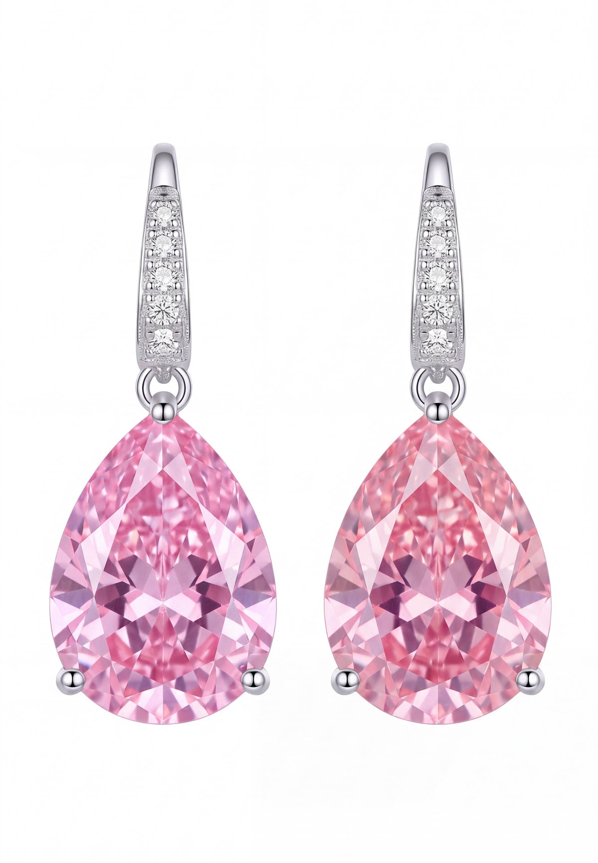 Julie Teardrop-Ohrringe Morganit Pink