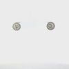 Video of Aspen Moissanite Stud Earrings Silver, showing the drop, movement and scale from multiple angles.