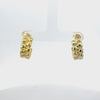Video of Heartfelt Embrace Hoop Earrings Gold, showing the drop, movement and scale from multiple angles.