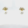 Video of Willow And Pearl Earrings Gold, showing the drop, movement and scale from multiple angles.