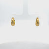 Video of Mini Hooplet Earrings Gold, showing the drop, movement and scale from multiple angles.
