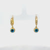 Rotating display of the earrings.