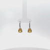 Video of Julie Teardrop Earrings Yellow Topaz, showing the drop, movement and scale from multiple angles.