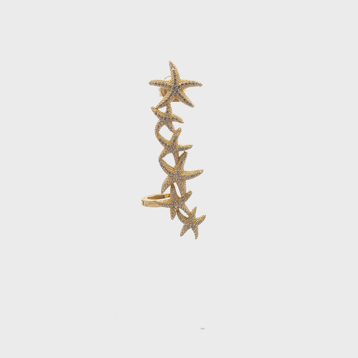 Rotating display of the earring.