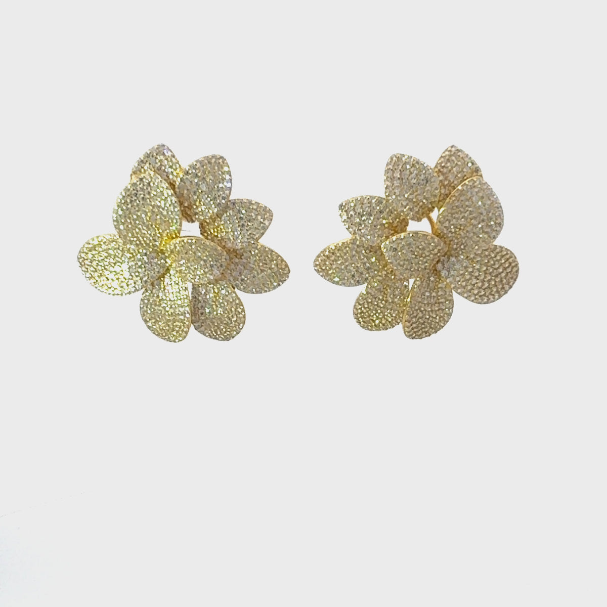 Rotating display of the earrings.