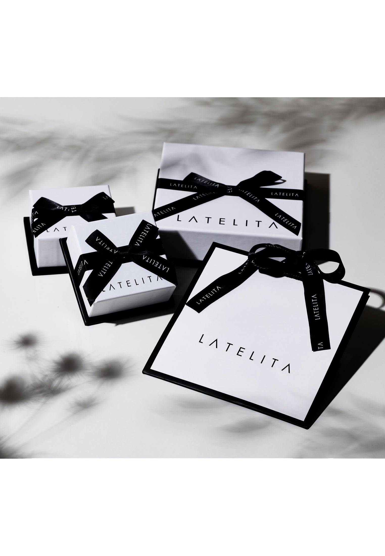 Graduated Star Drop Earring Rosegold - LATELITA