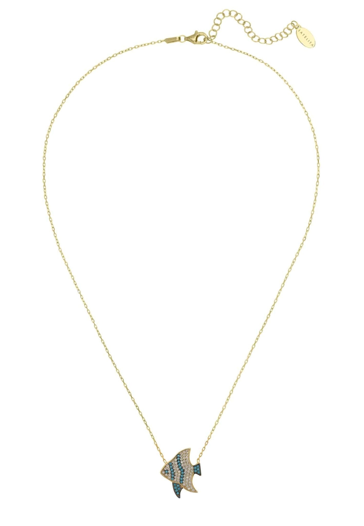 Angel Fish Necklace Gold - LATELITA Necklaces
