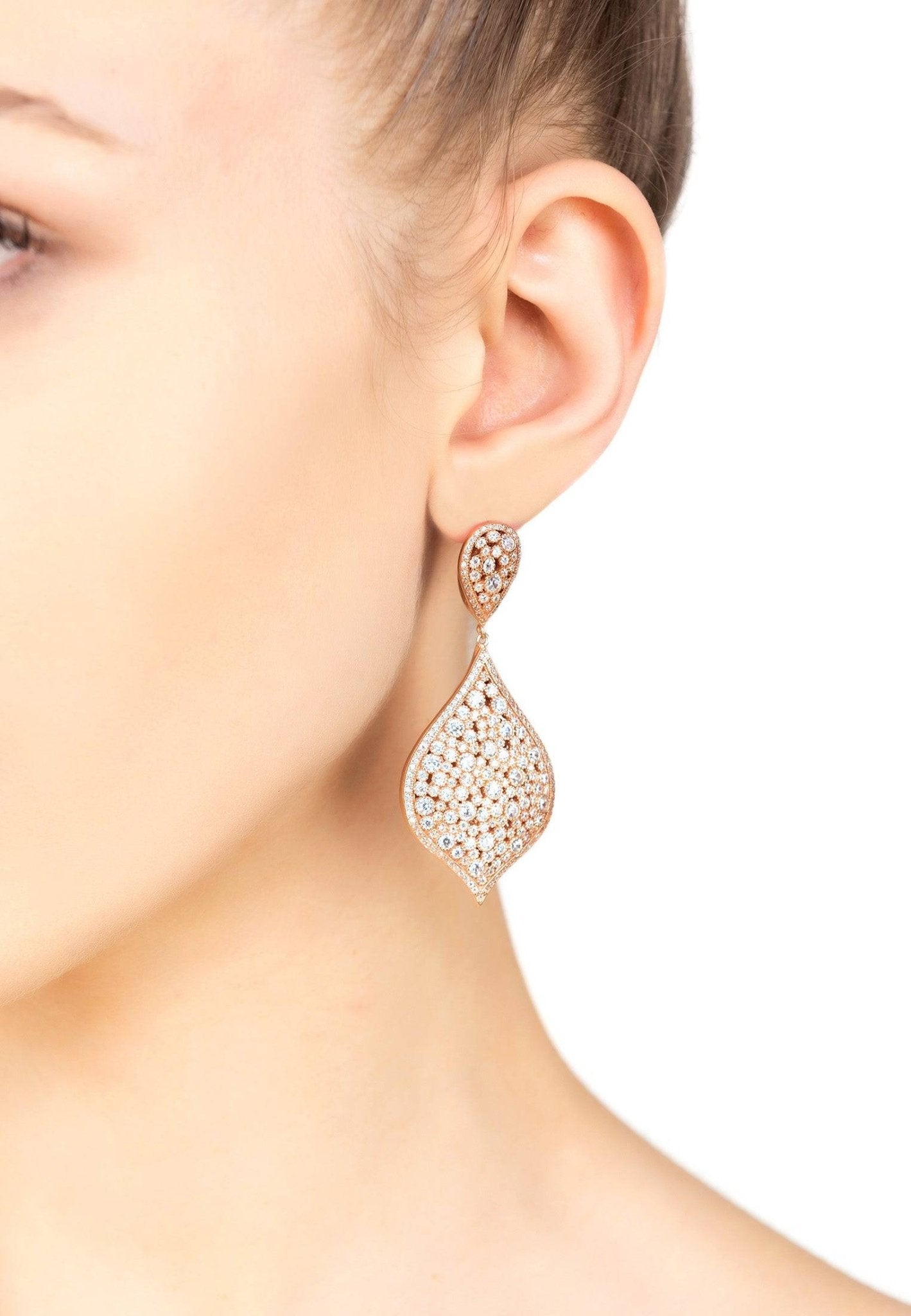 Arabian Nights Drop Earrings Rosegold - LATELITA Earrings