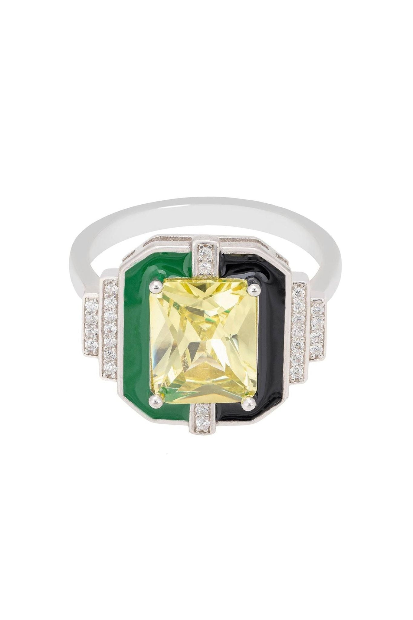 Art Deco Ring Silver - LATELITA Rings