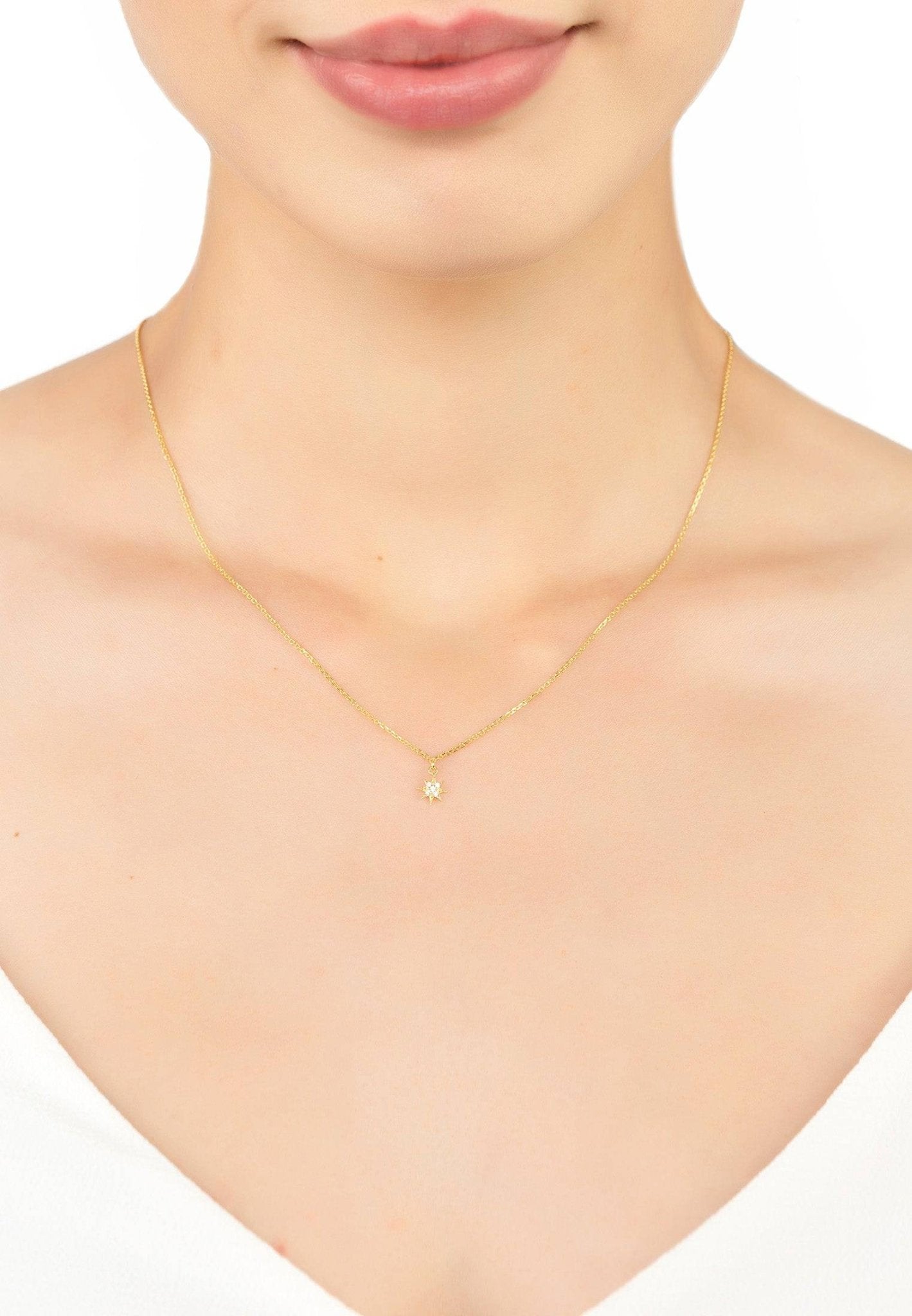 Aurora Necklace Gold - LATELITA Necklaces