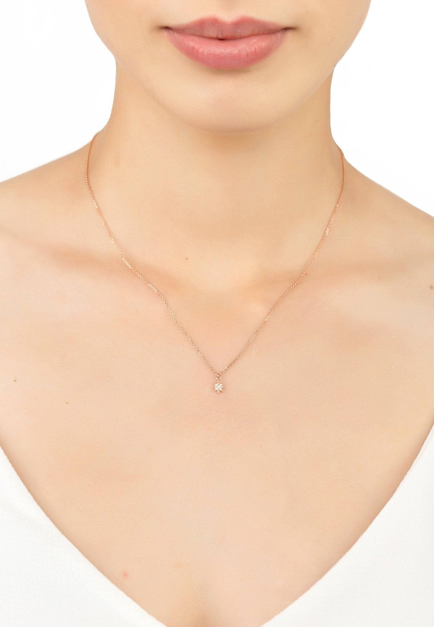 Aurora Necklace Rosegold - LATELITA Necklaces