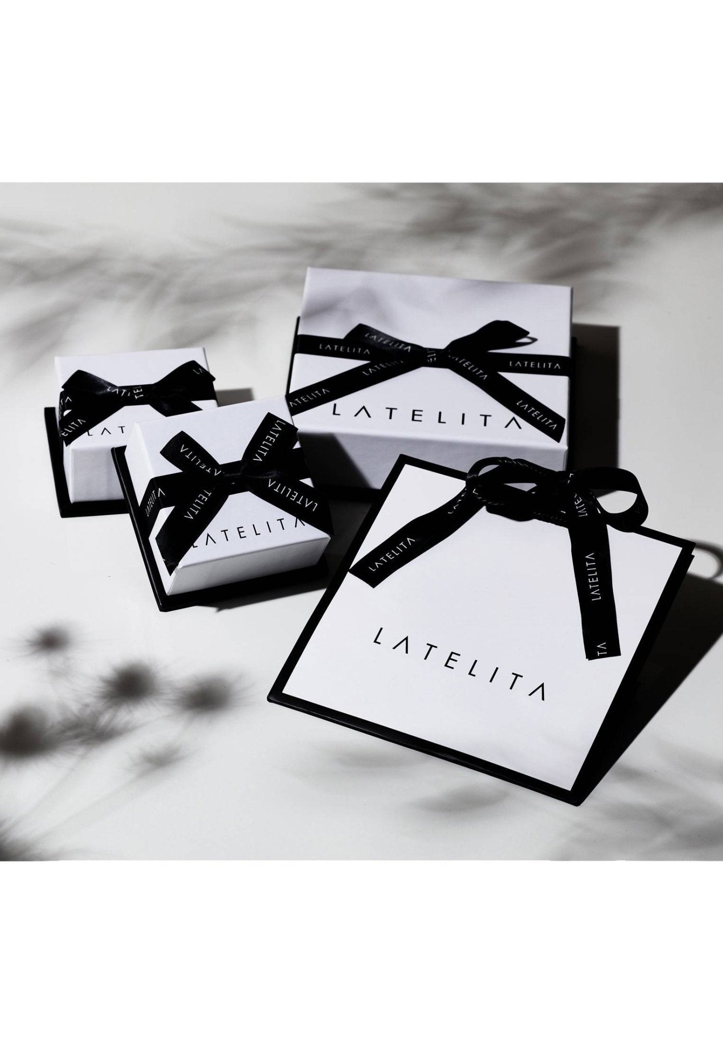 Baguette Fan Tail Earrings Silver - LATELITA Earrings