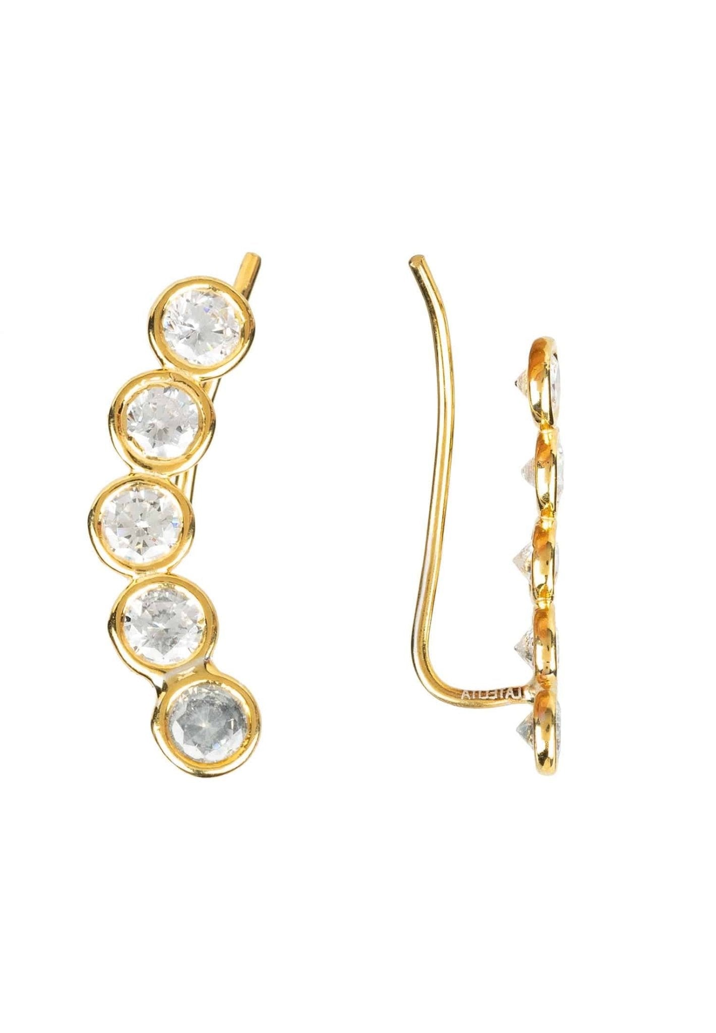 Bubble Ear Climber Pair Gold - LATELITA Earrings