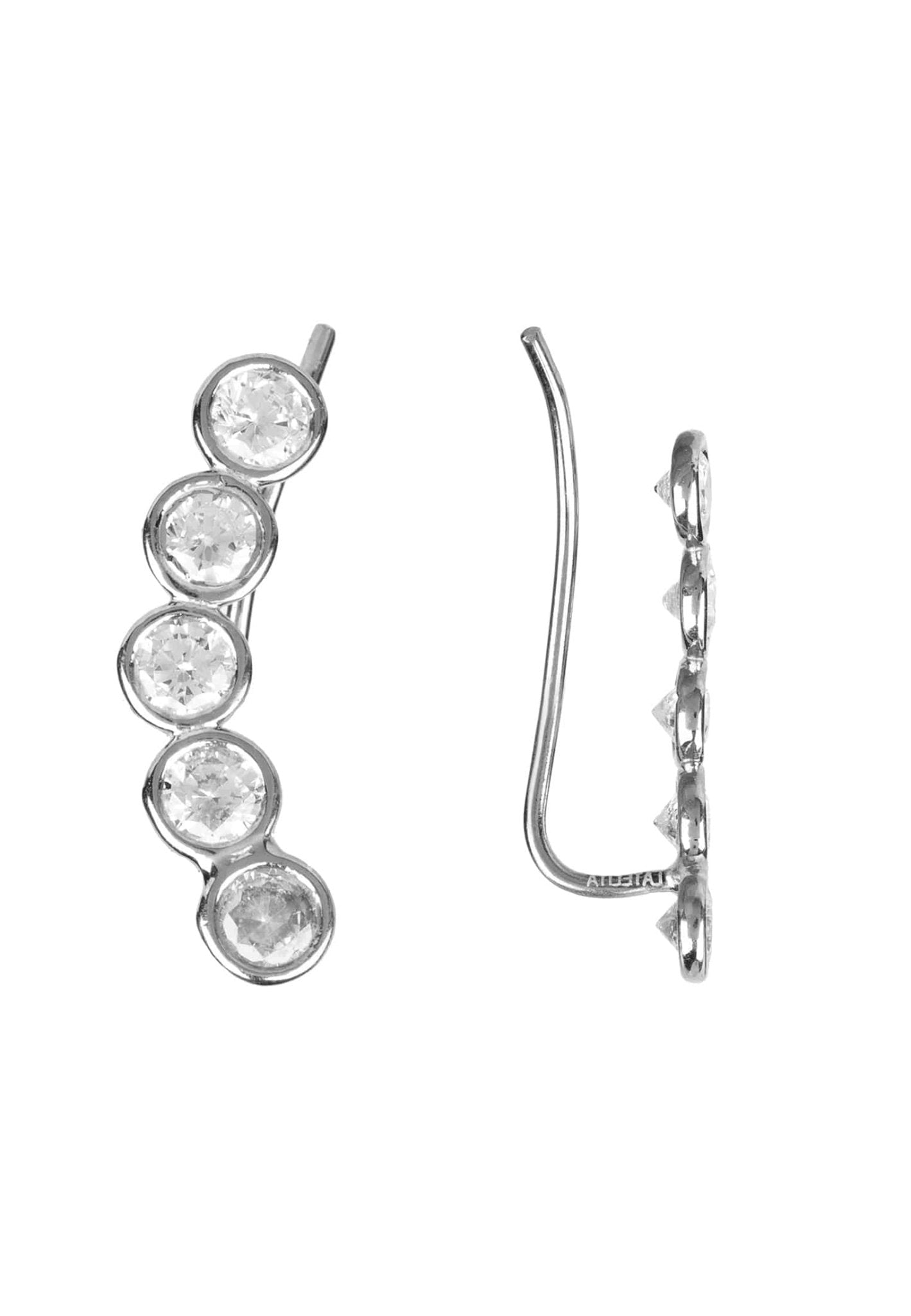 Bubble Ear Climber Pair Silver - LATELITA Earrings