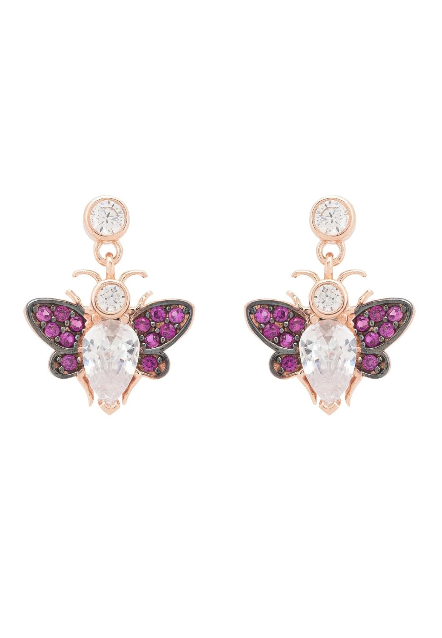 Bumble Bee Earrings Rosegold - LATELITA Earrings