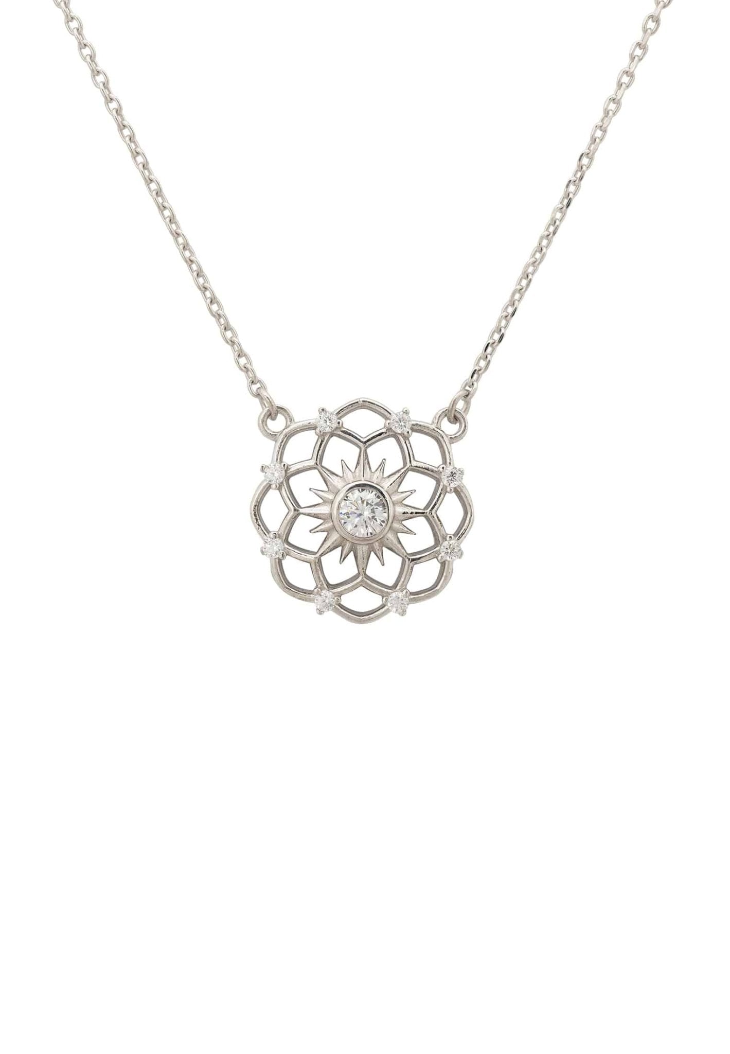 Chakra Pendant Necklace Silver - LATELITA Necklaces