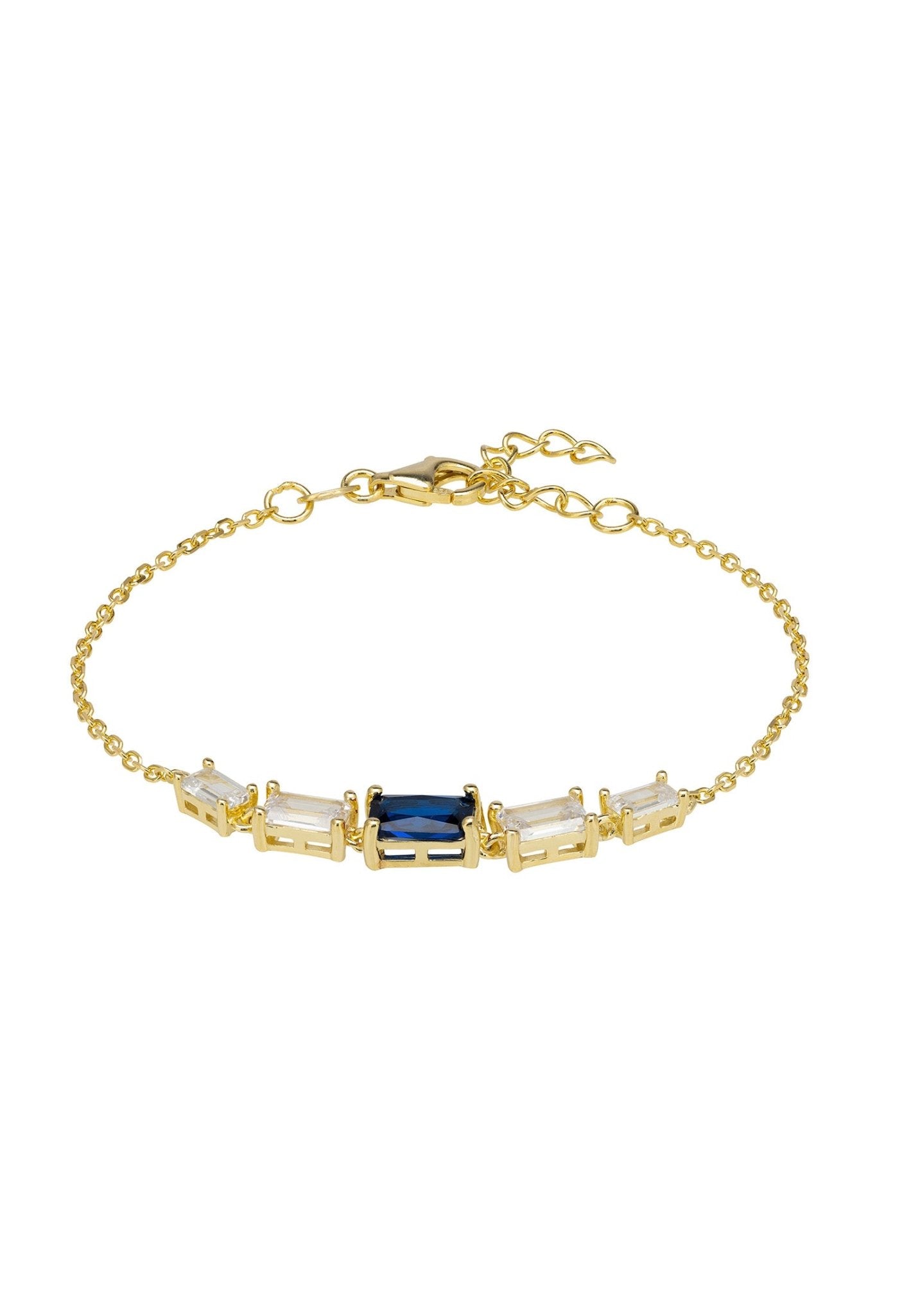 Clara Gemstone Bracelets Gold Sapphire - LATELITA Bracelets