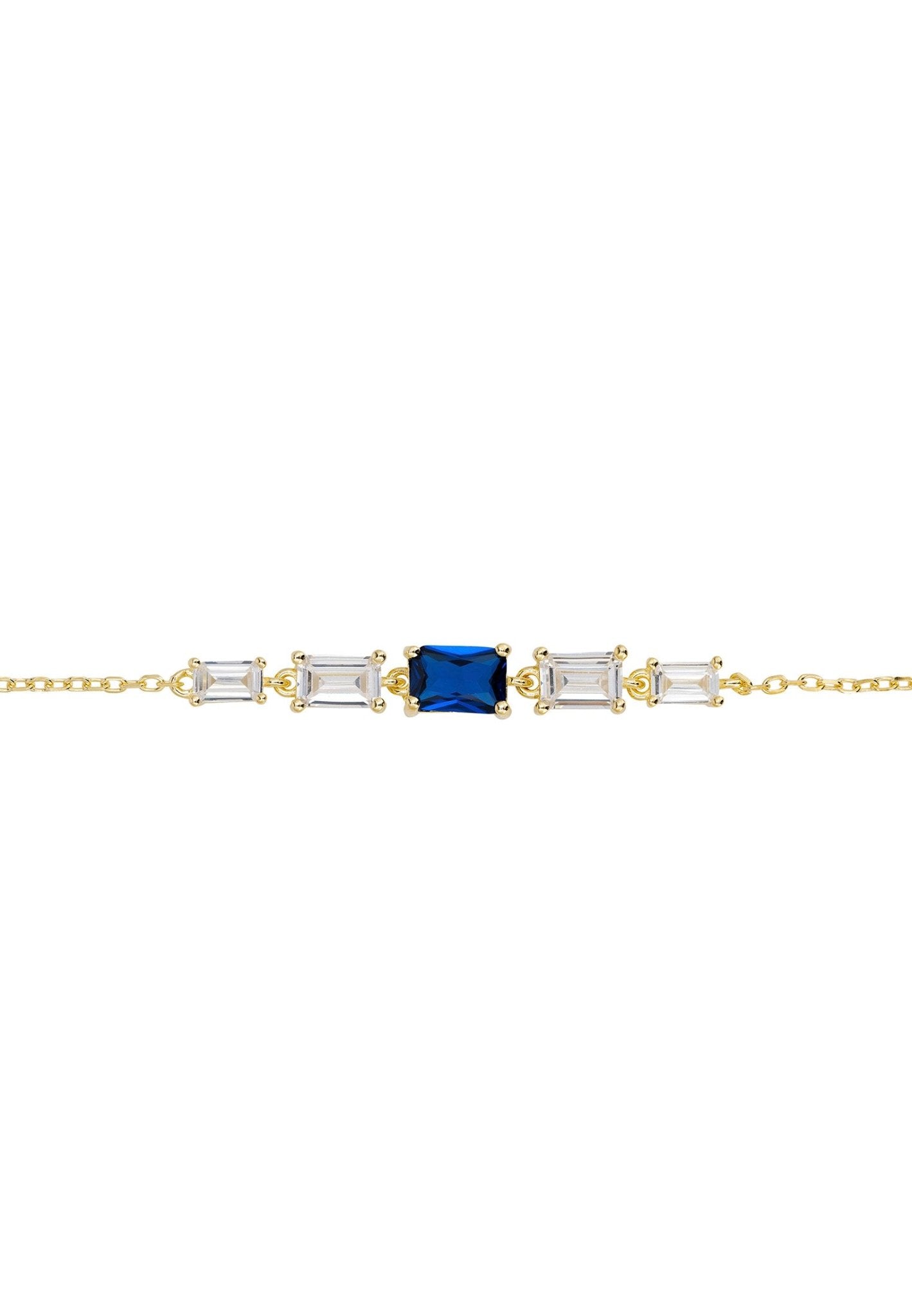 Clara Gemstone Bracelets Gold Sapphire - LATELITA Bracelets
